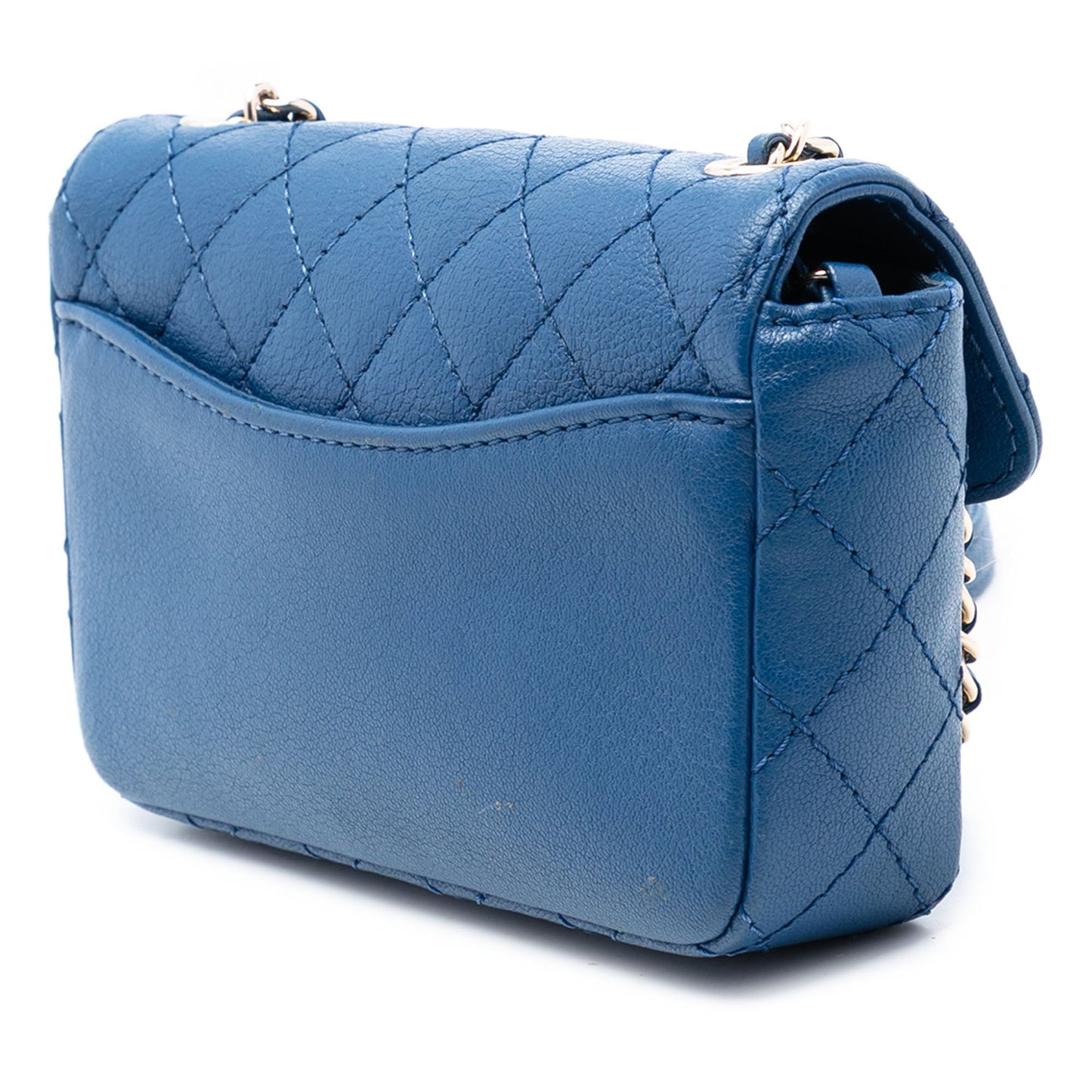 Mini Quilted Goatskin Coco Curve Flap