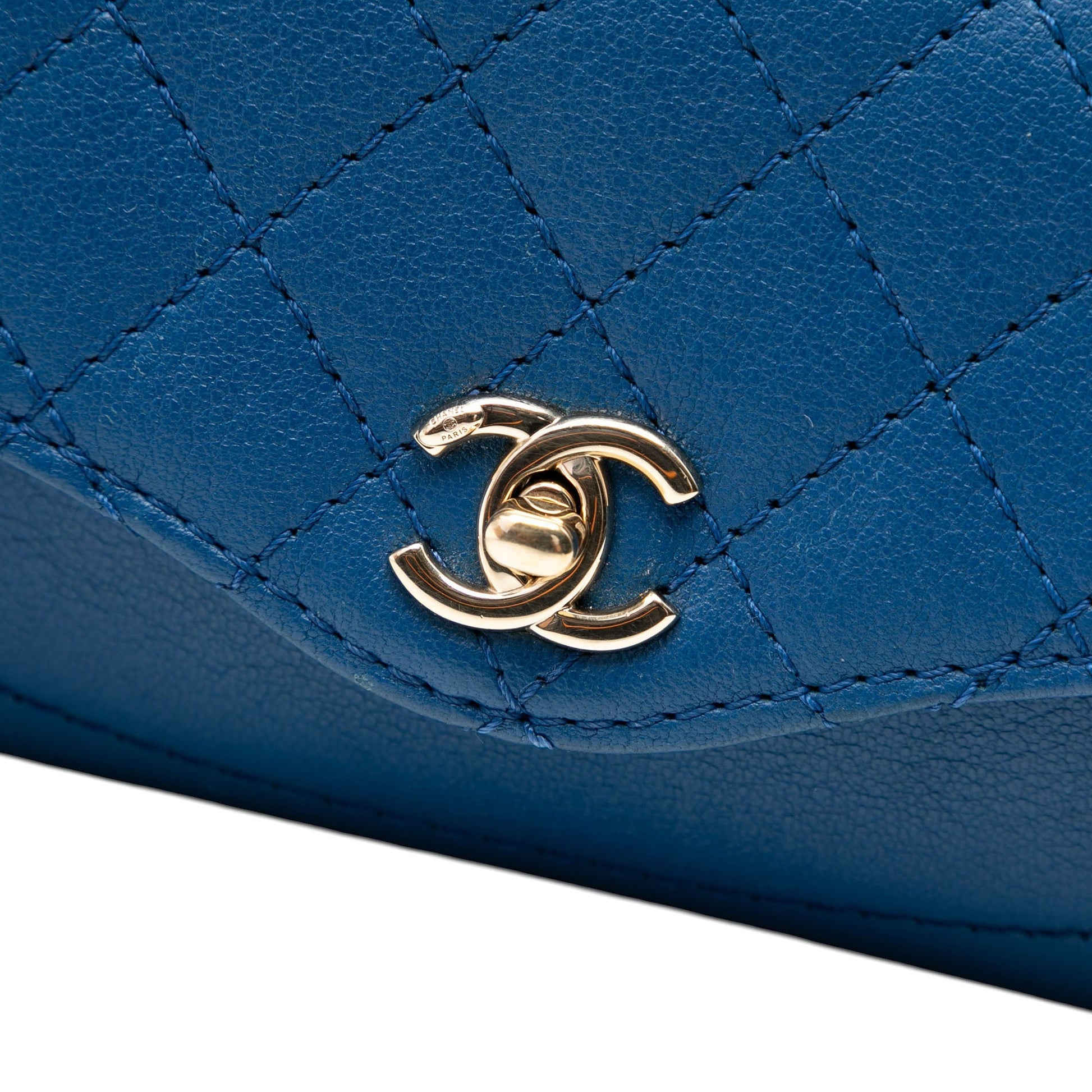 Mini Quilted Goatskin Coco Curve Flap