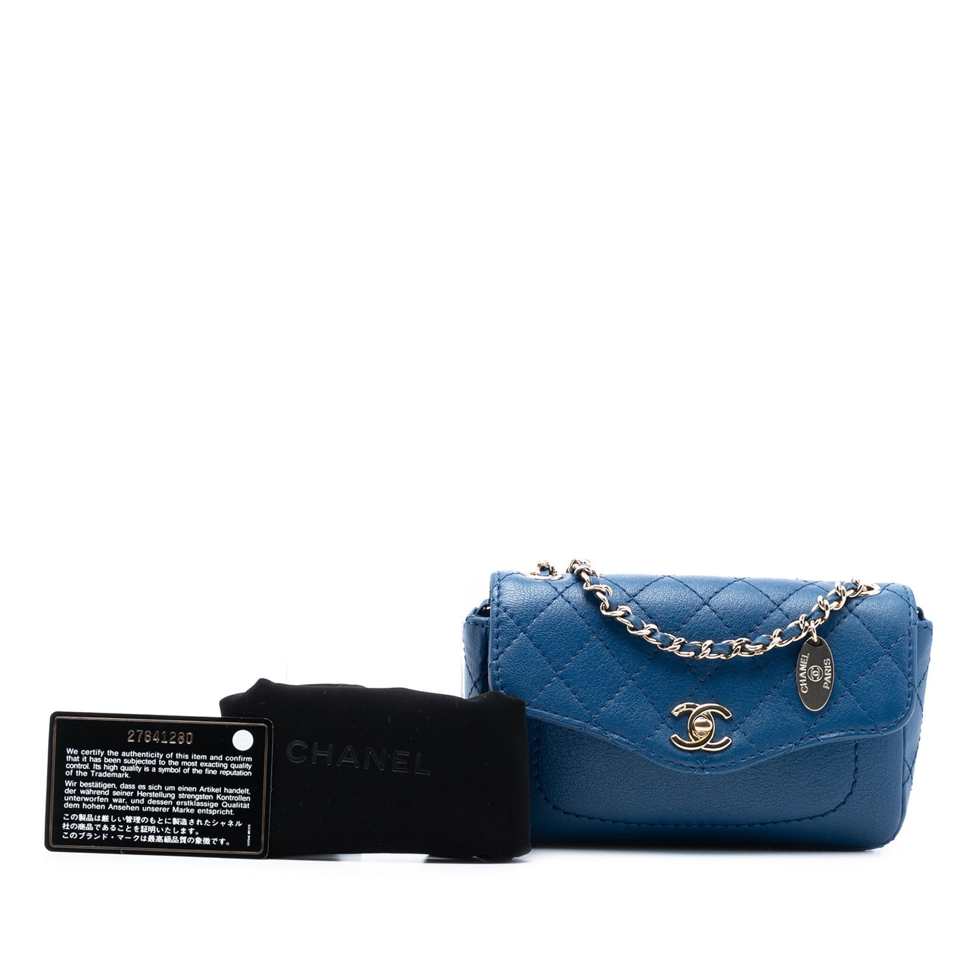 Mini Quilted Goatskin Coco Curve Flap