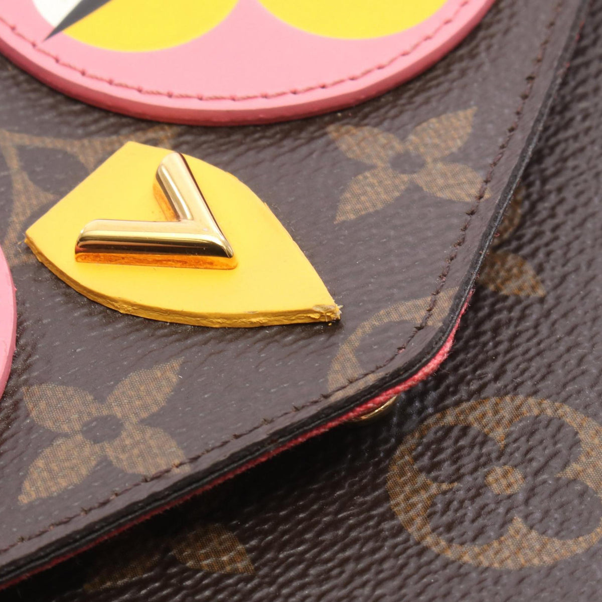 Louis Vuitton Limited Edition Monogram Lovely Birds Pochette Felicie — Brown