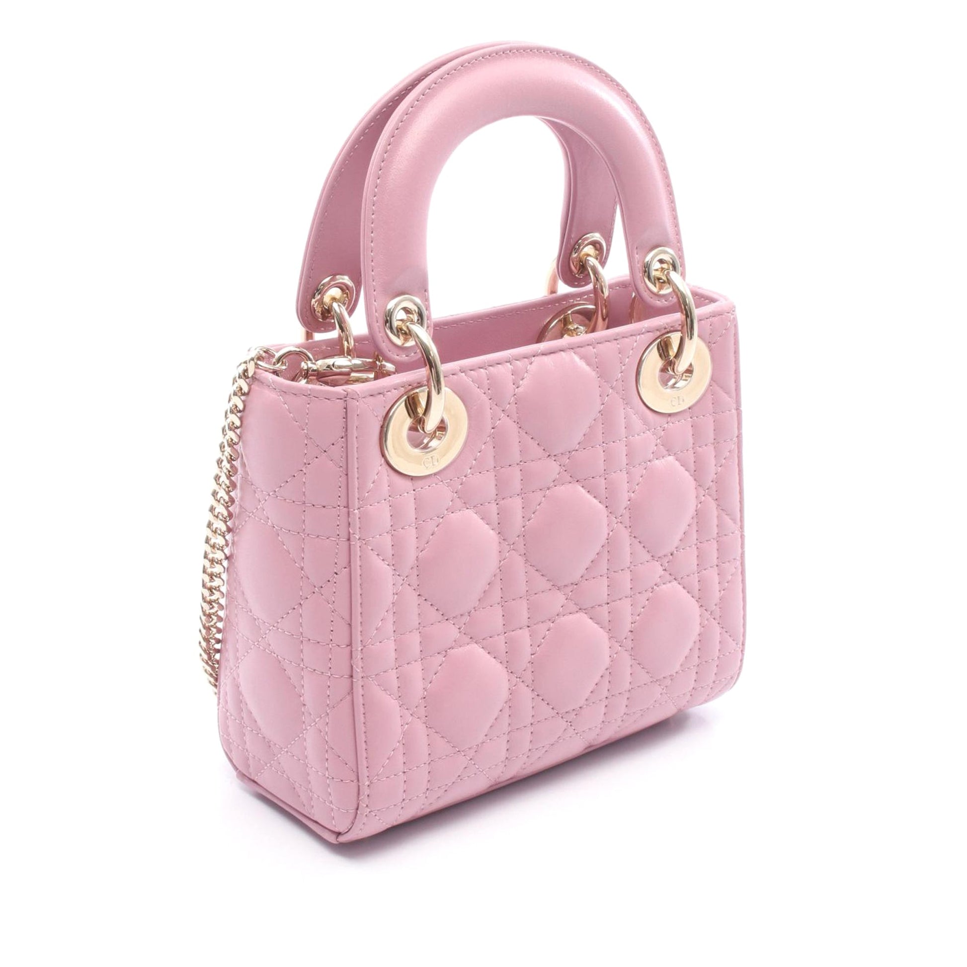 Dior Mini Lambskin Cannage Lady Dior