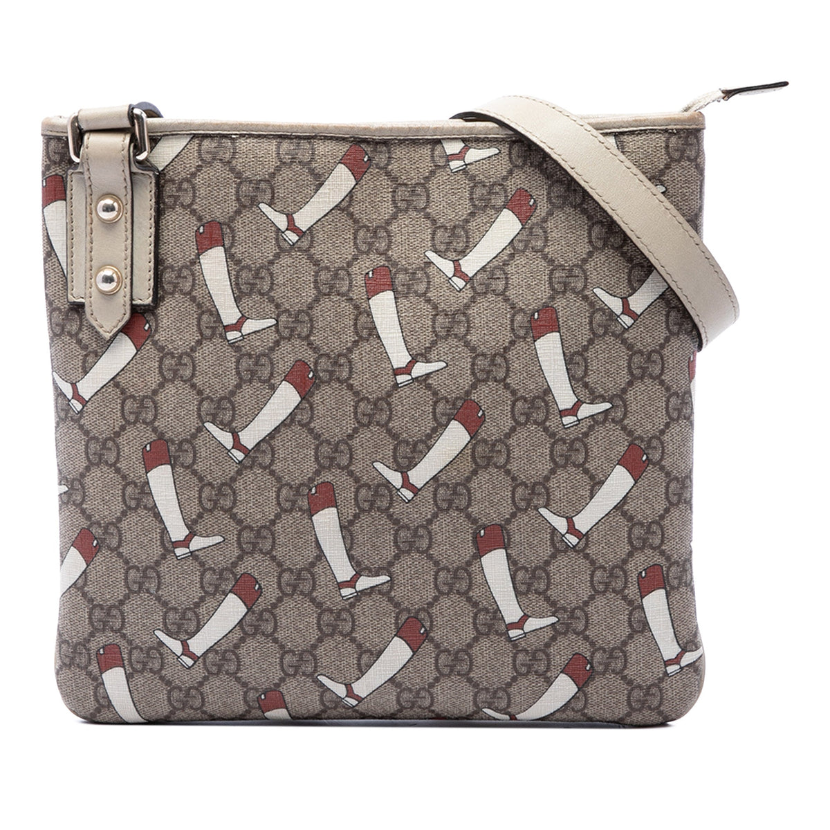 Gucci GG Supreme The Boot Crossbody — Beige