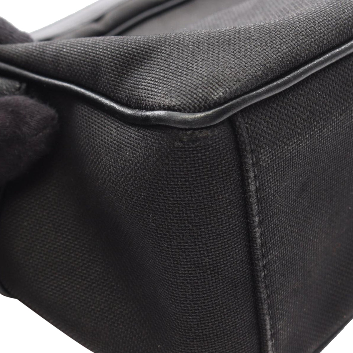 Prada Canapa Logo Camera Bag — Black
