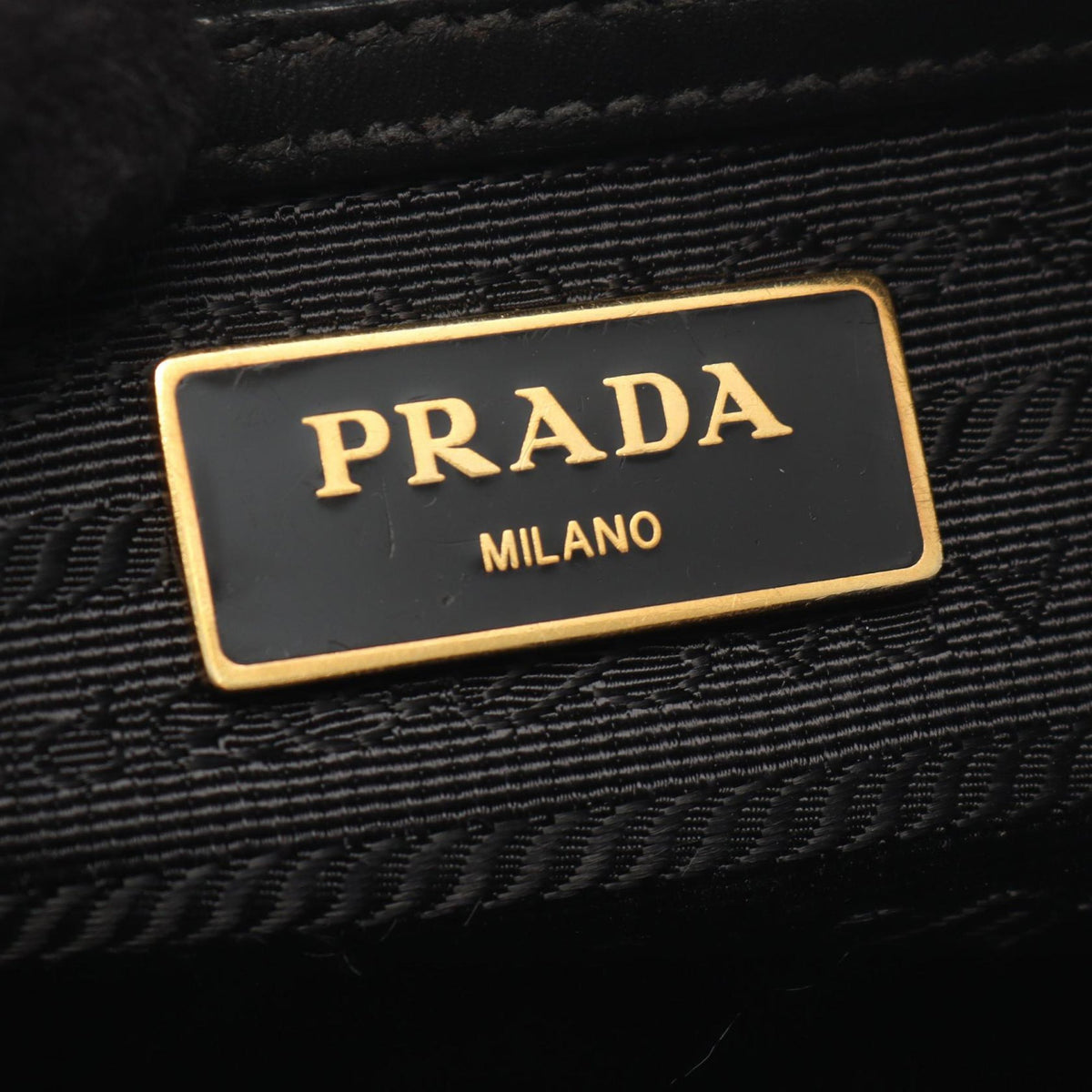 Prada Canapa Logo Camera Bag — Black
