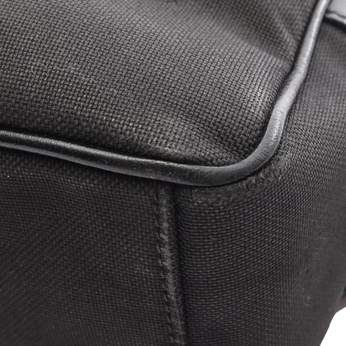 Prada Canapa Logo Camera Bag — Black