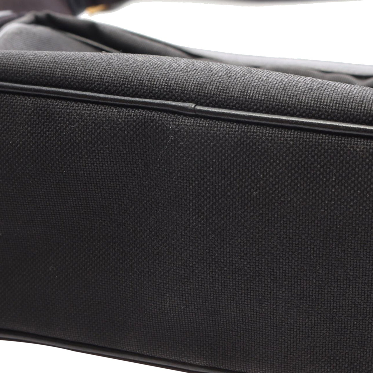 Prada Canapa Logo Camera Bag — Black