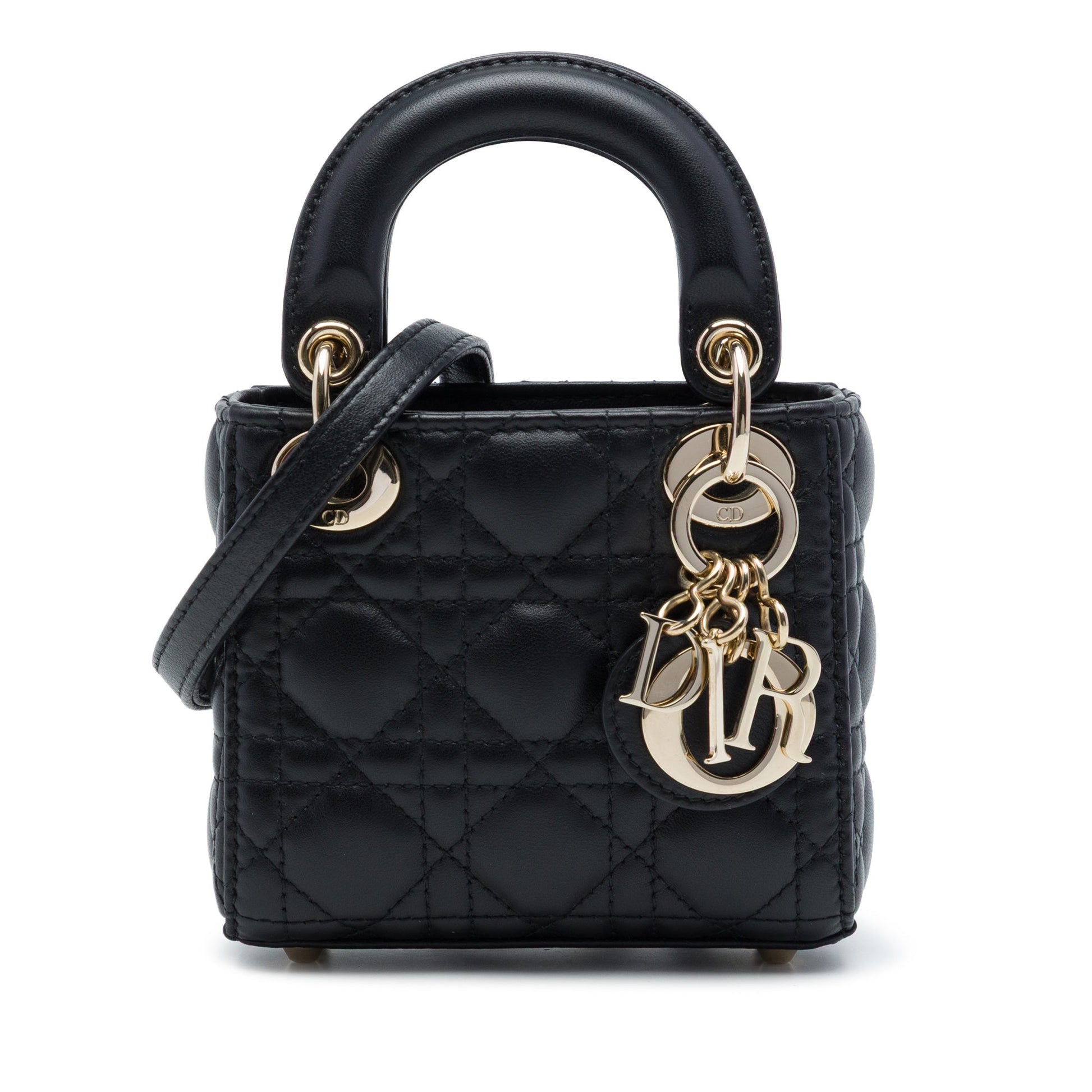 Dior Micro Lambskin Cannage Lady Dior