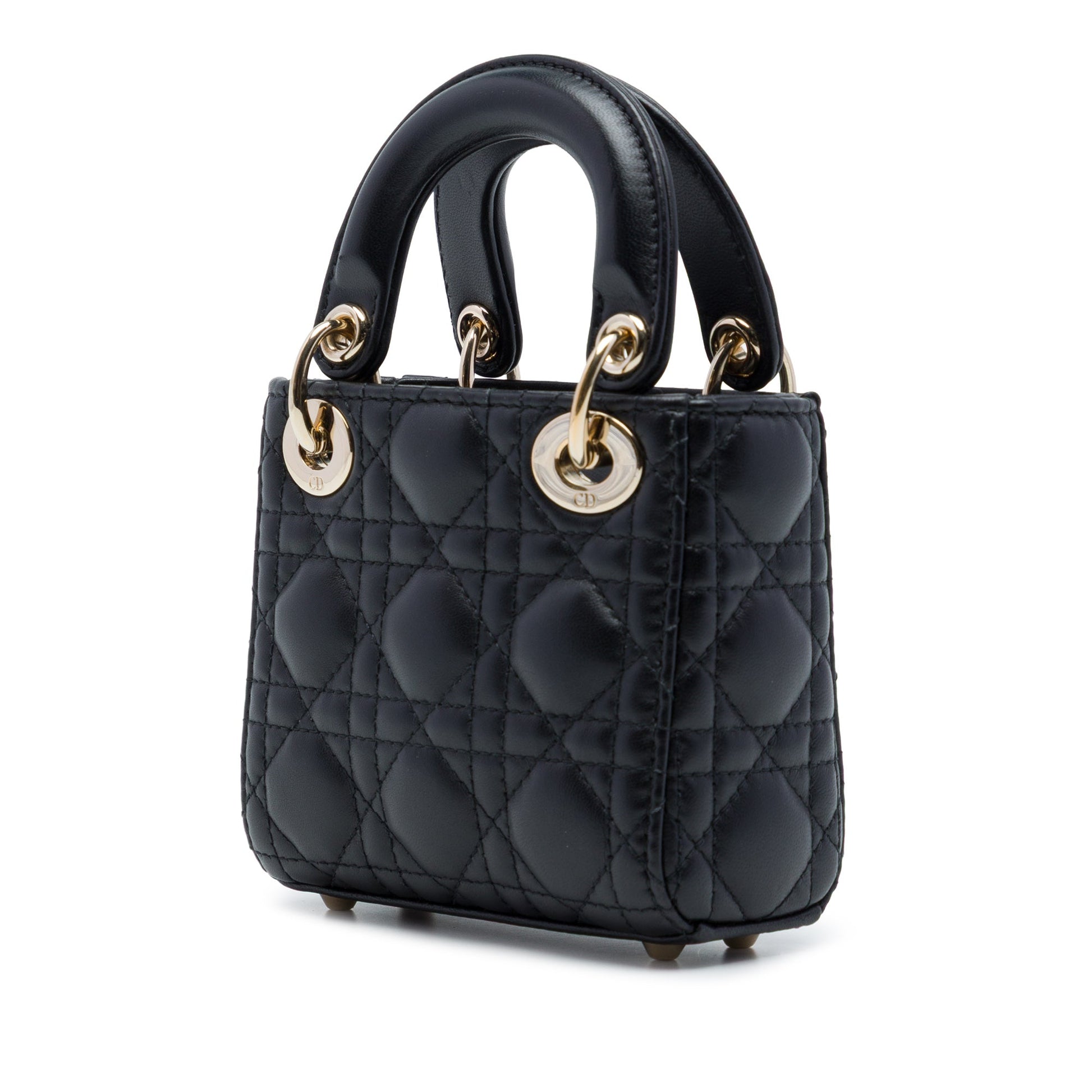 Dior Micro Lambskin Cannage Lady Dior