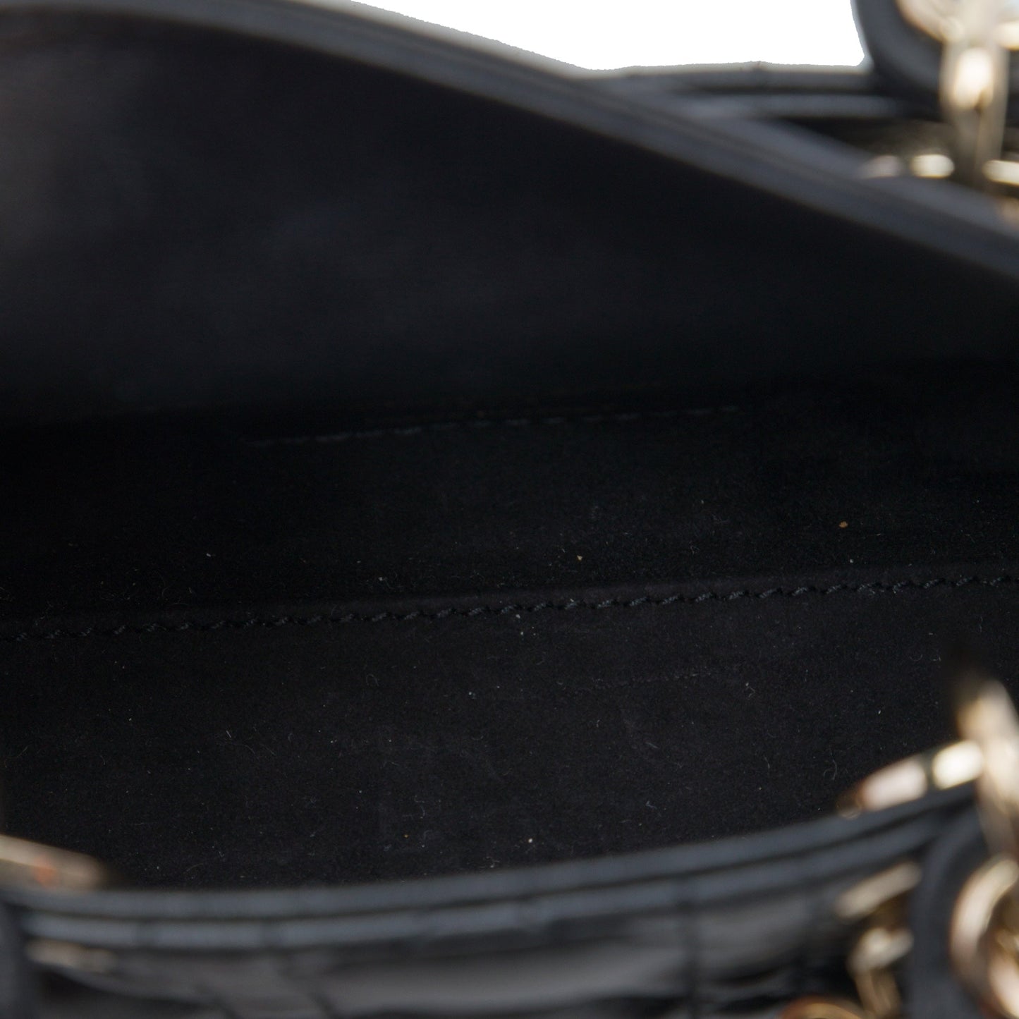 Dior Micro Lambskin Cannage Lady Dior