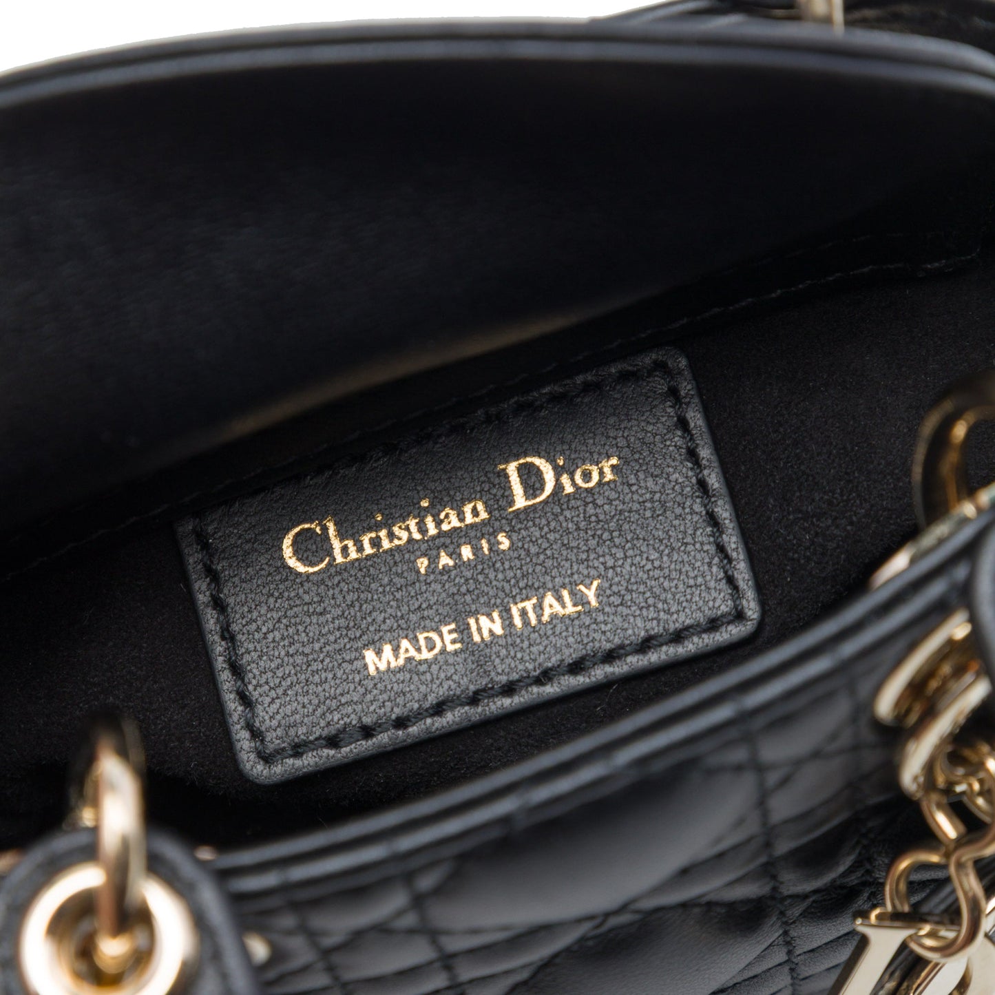 Dior Micro Lambskin Cannage Lady Dior