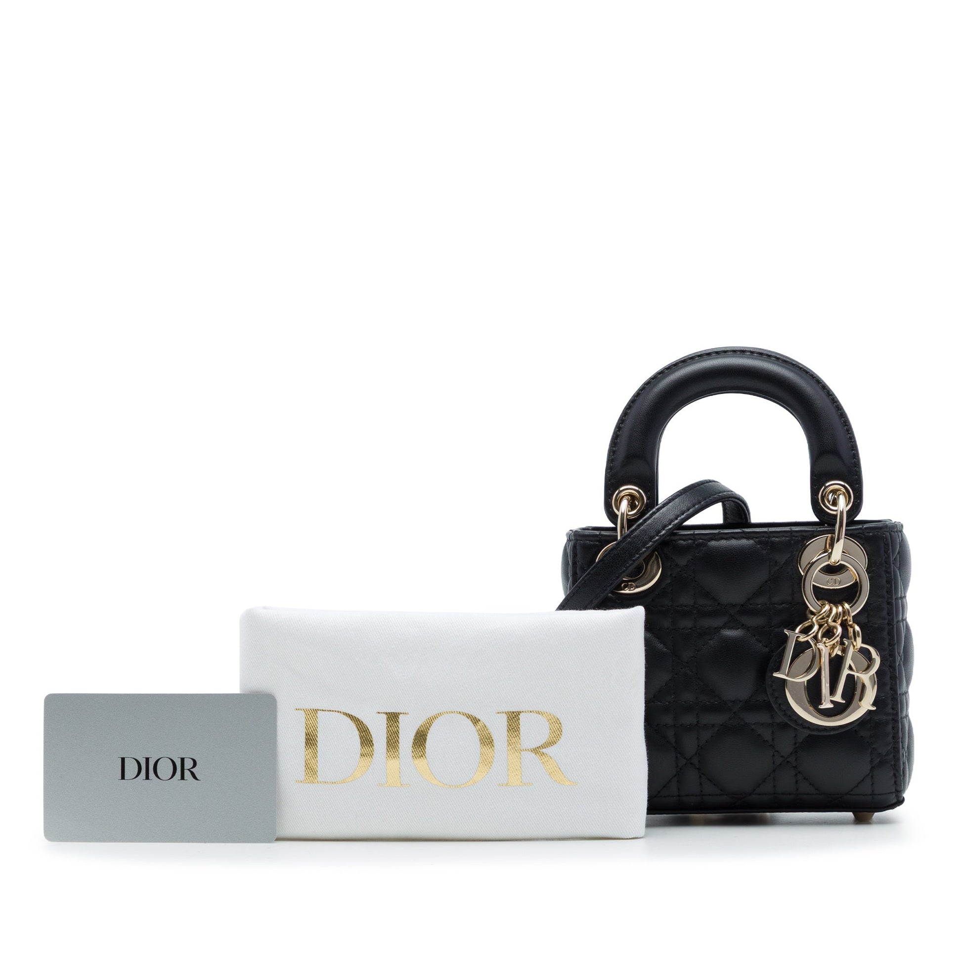 Dior Micro Lambskin Cannage Lady Dior