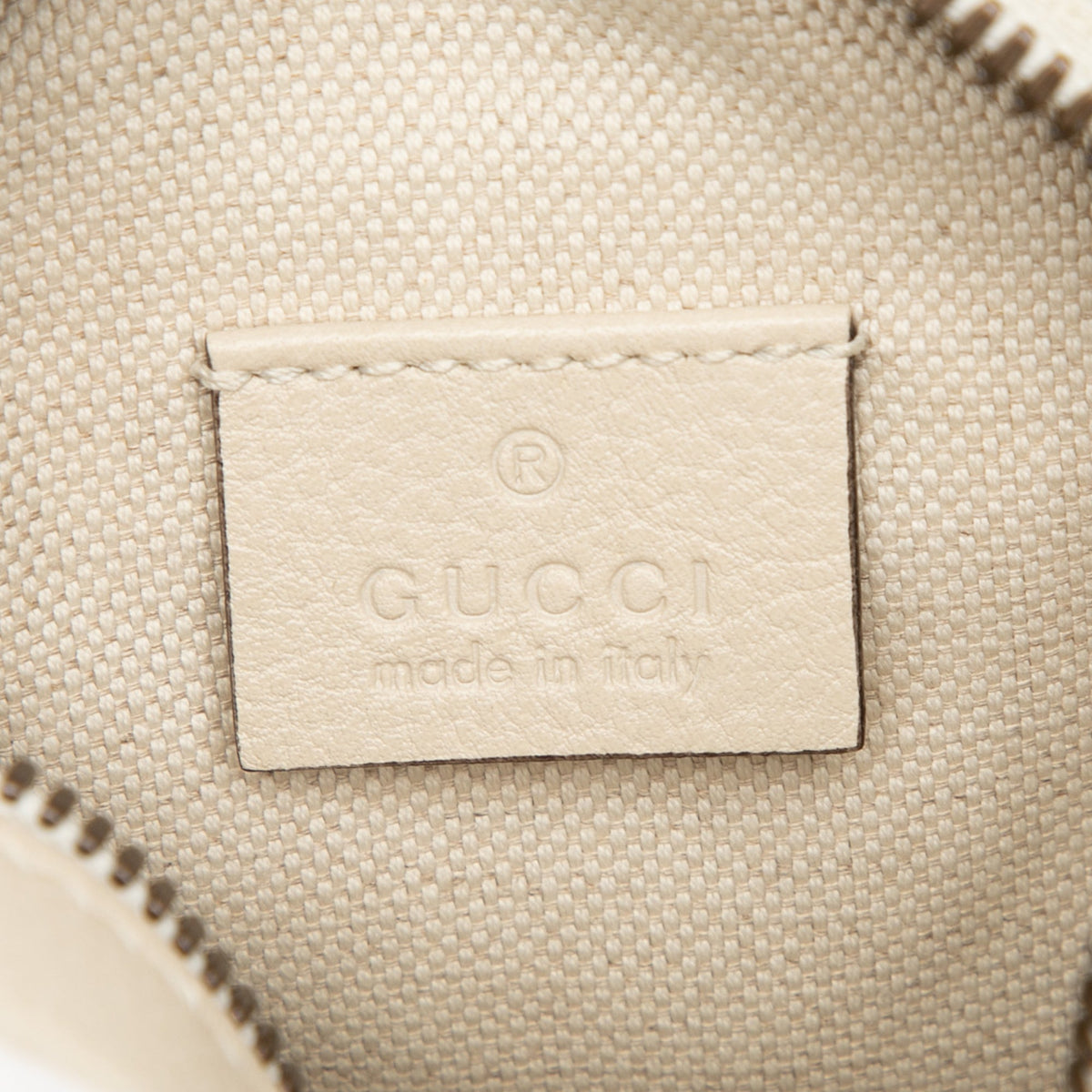 Gucci Mini Grained Calfskin Logo Crossbody