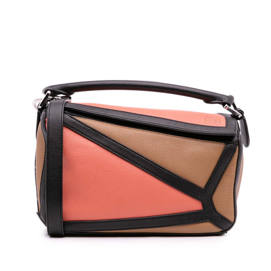 LOEWE Small Calfskin Graphic Puzzle Satchel