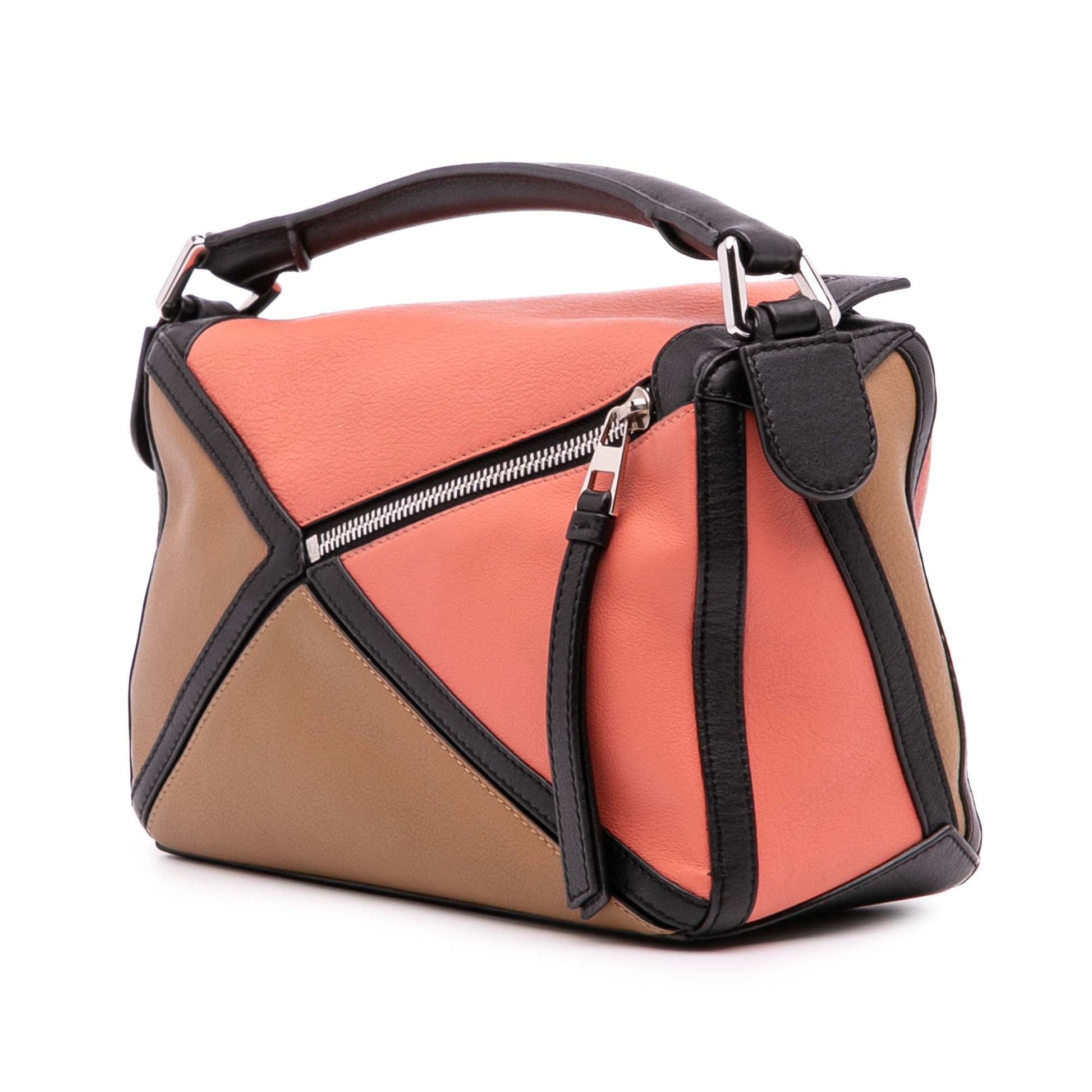 LOEWE Small Calfskin Graphic Puzzle Satchel