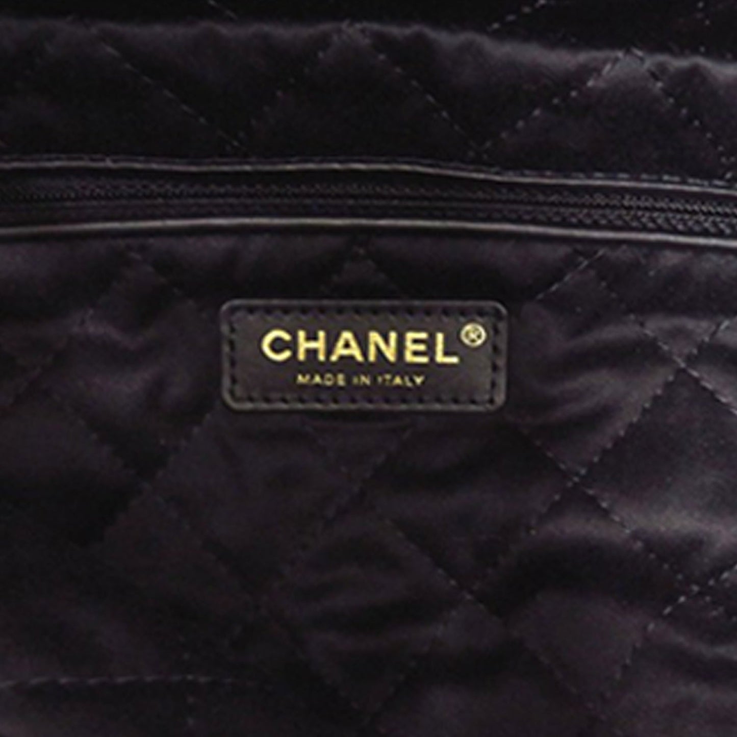 Chanel Small Quilted Shiny Calfskin 22 Handbag