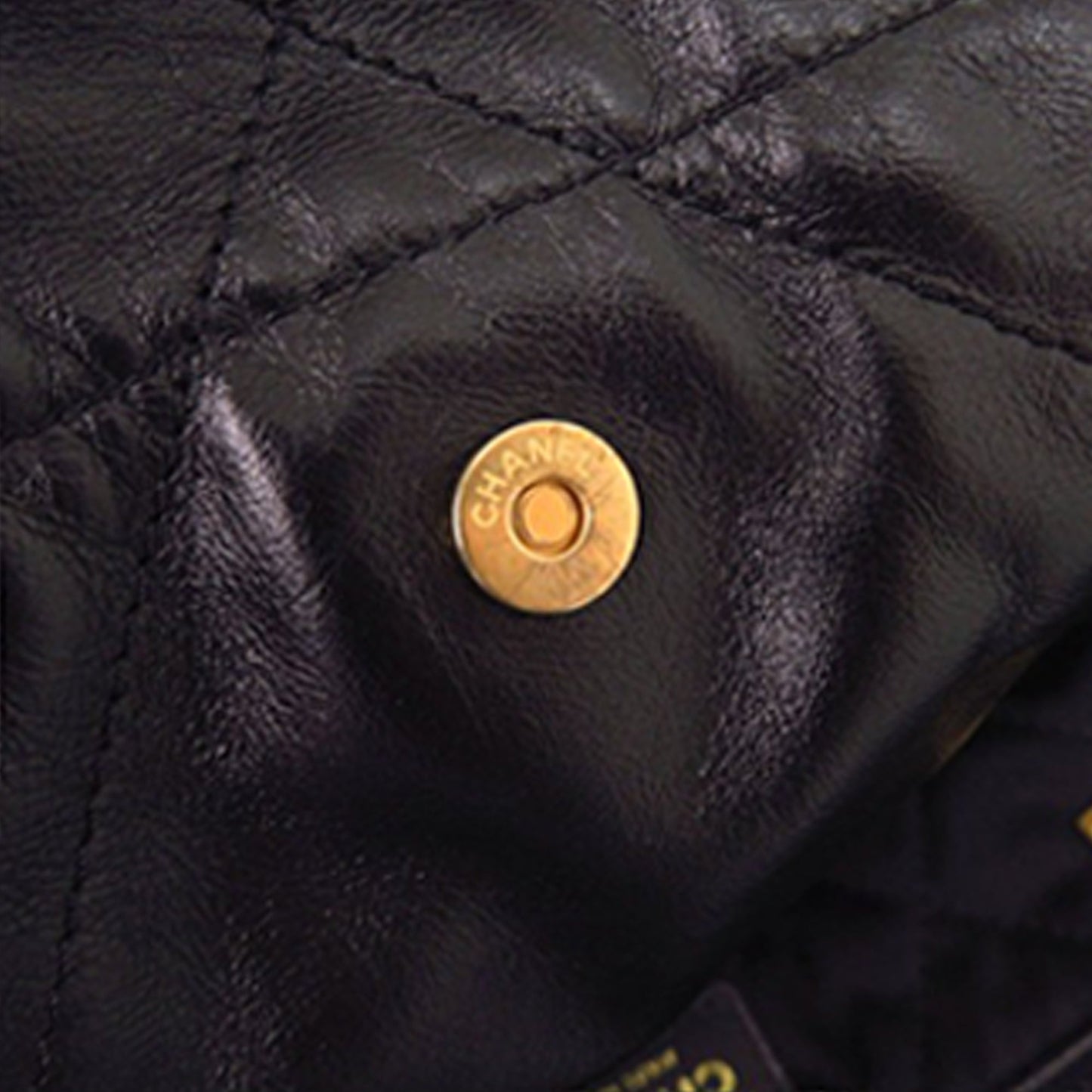 Chanel Small Quilted Shiny Calfskin 22 Handbag