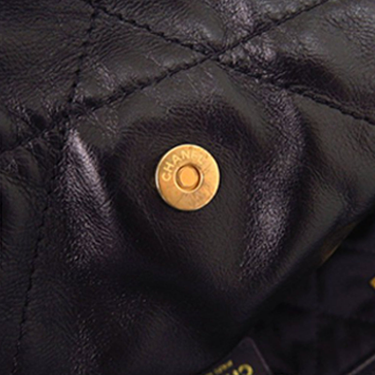 Chanel Small Quilted Shiny Calfskin 22 Handbag