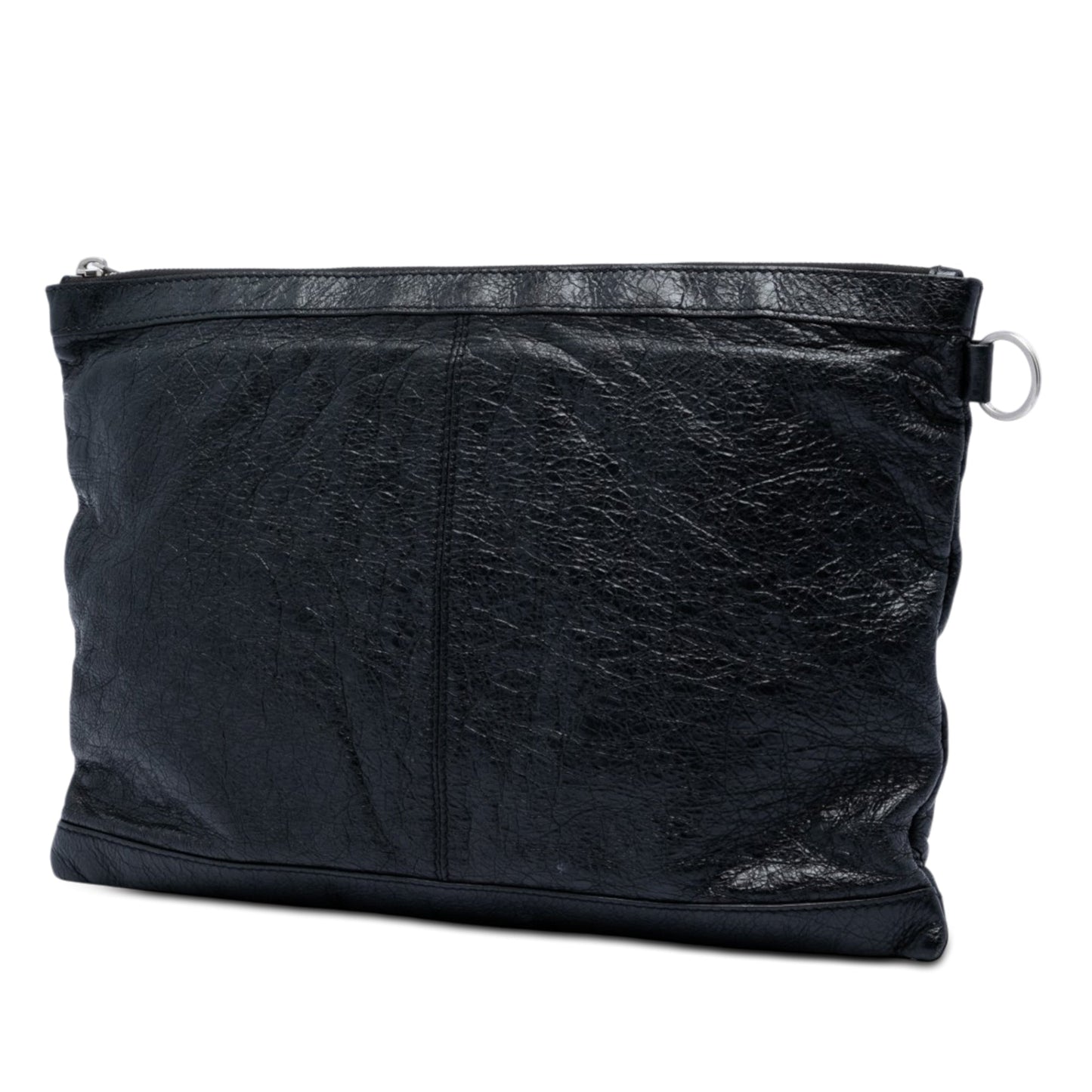 Balenciaga Lambskin Motocross Classic Clip L Clutch