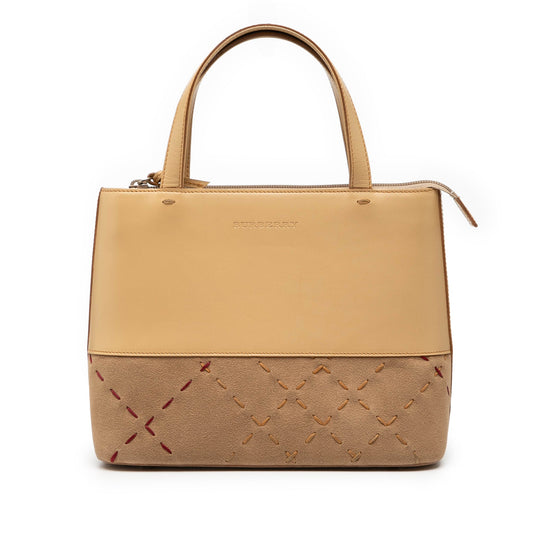 Burberry Leather and Suede Stitch Tote