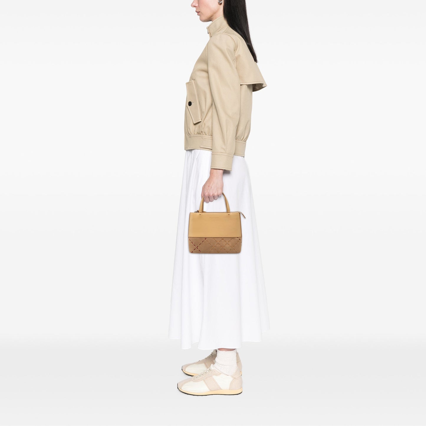 Burberry Leather and Suede Stitch Tote