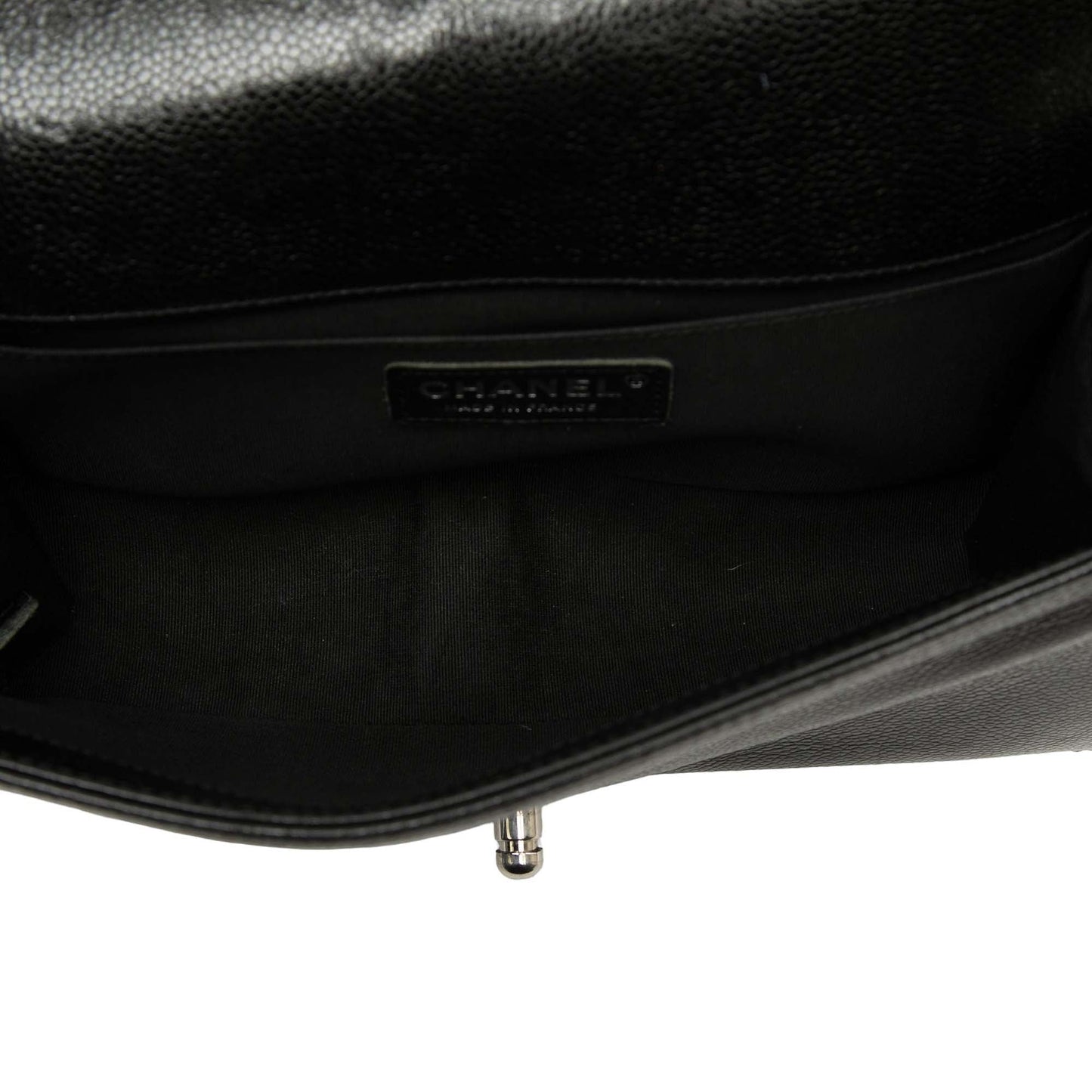 Chanel Old Medium Chevron Caviar Boy Flap