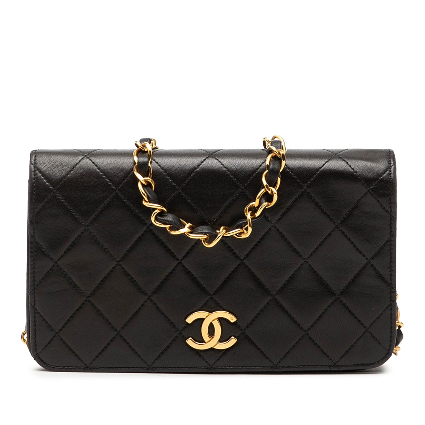 Chanel CC Quilted Lambskin Full Single Flap