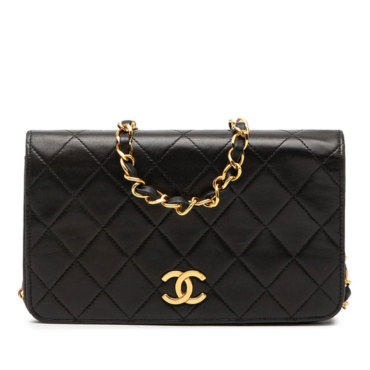 Chanel CC Quilted Lambskin Full Single Flap