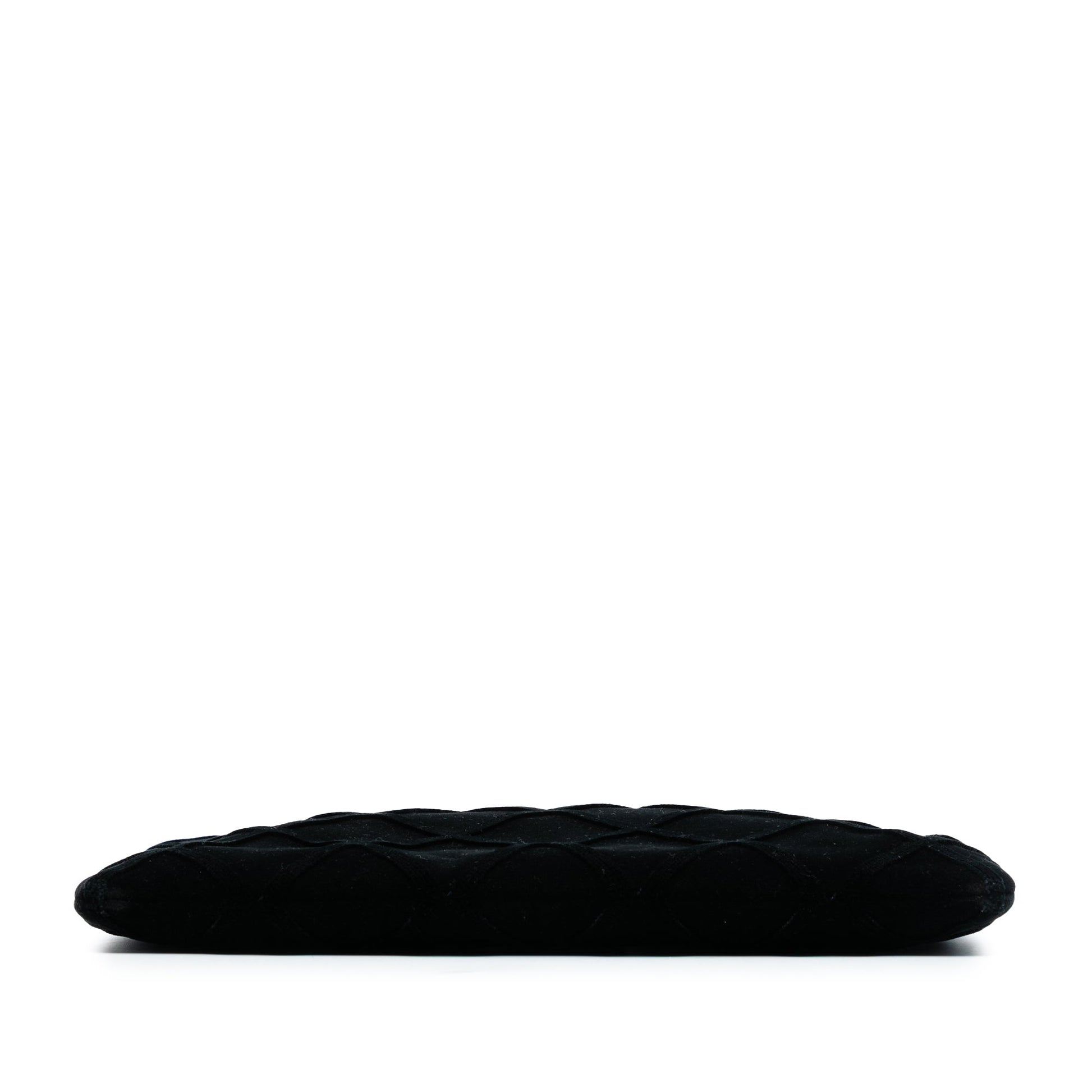 Chanel Large Quilted Velvet O Case Clutch
