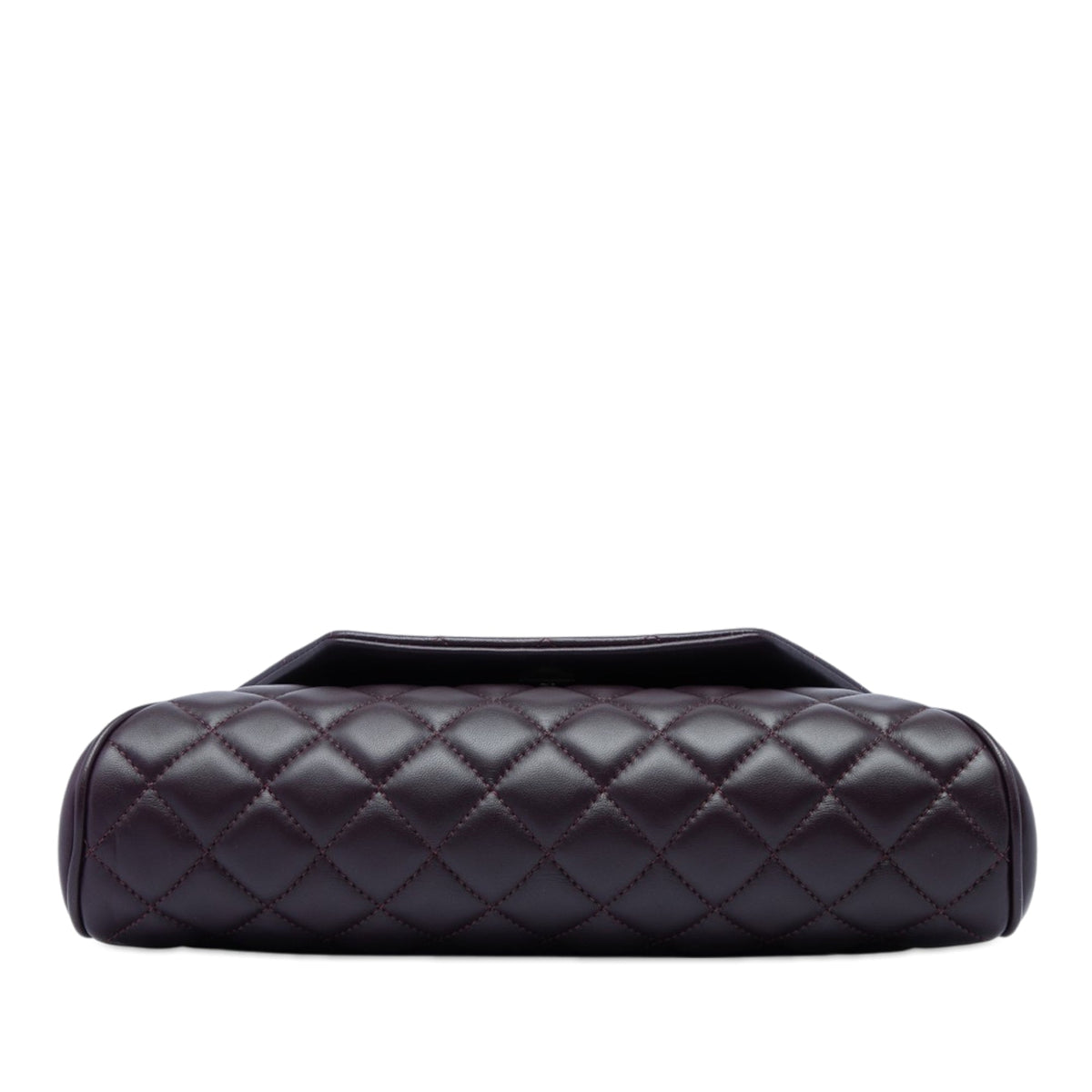 Chanel Quilted Lambskin Fold Up Again Clutch — Purple