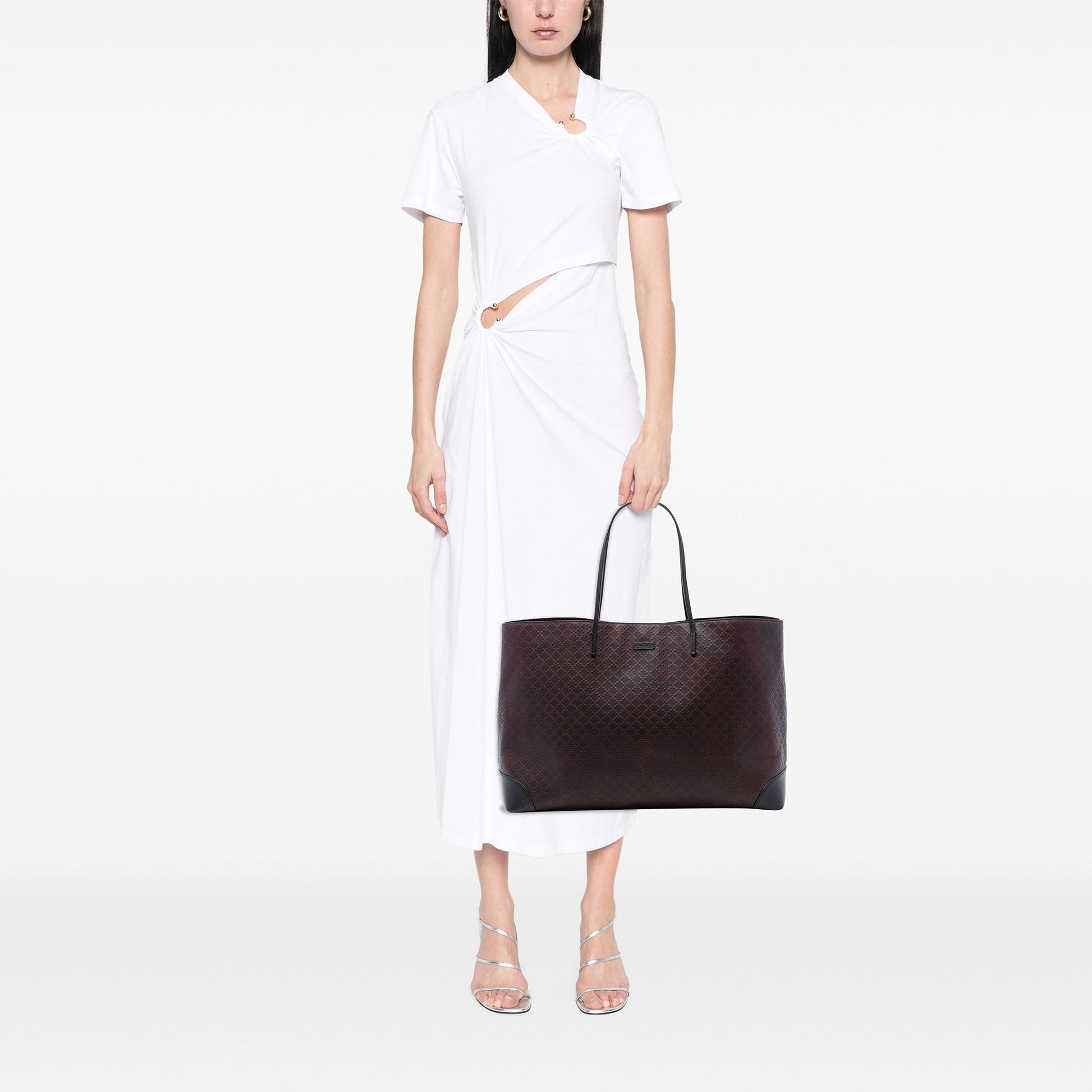 Gucci Diamante Bright Leather Hilary Lux Tote