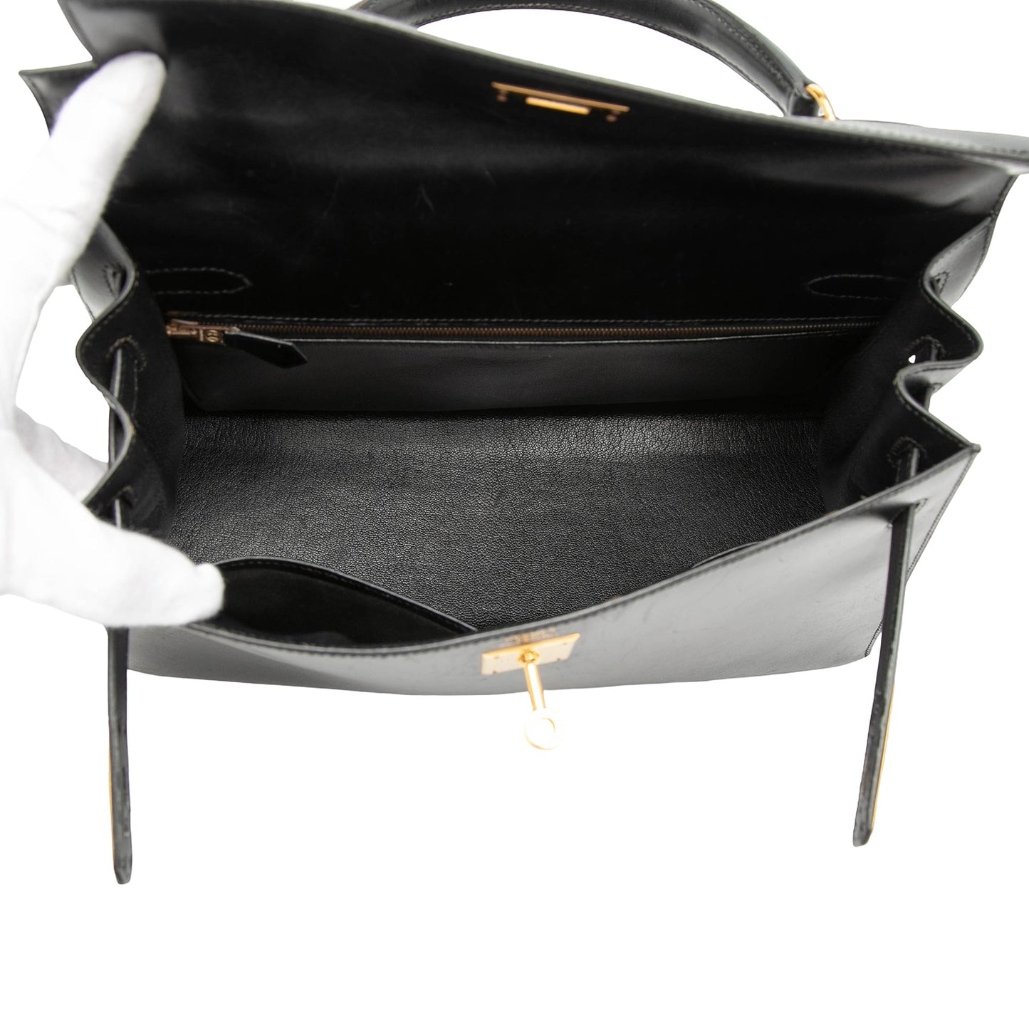 Hermès Box Calf Kelly Sellier 32
