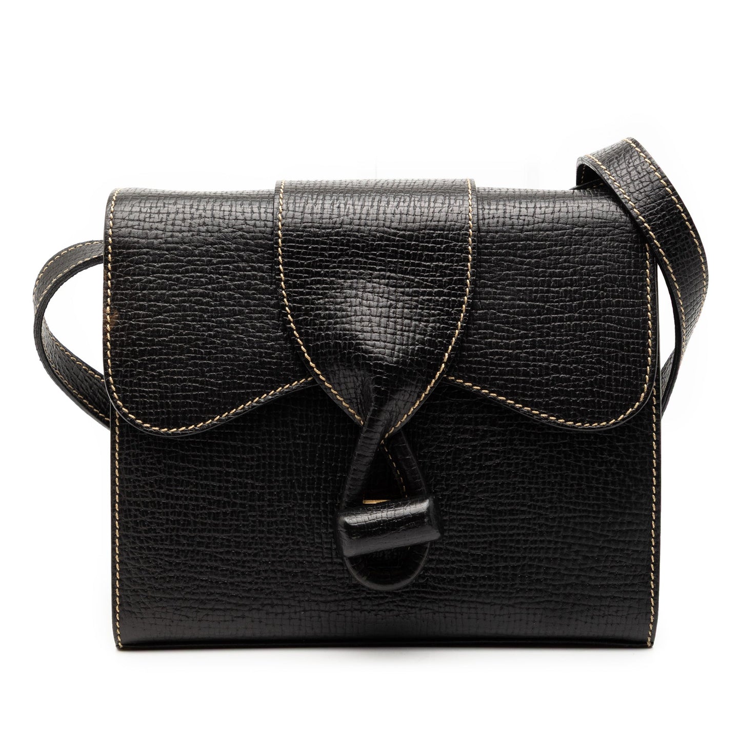 LOEWE Leather Toggle Flap Crossbody