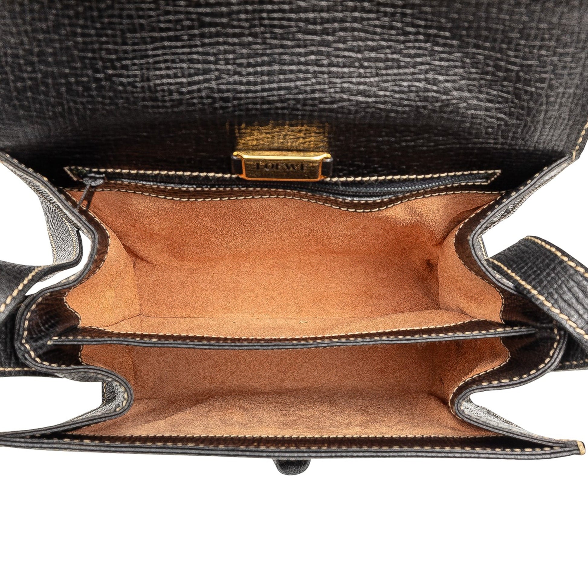 LOEWE Leather Toggle Flap Crossbody