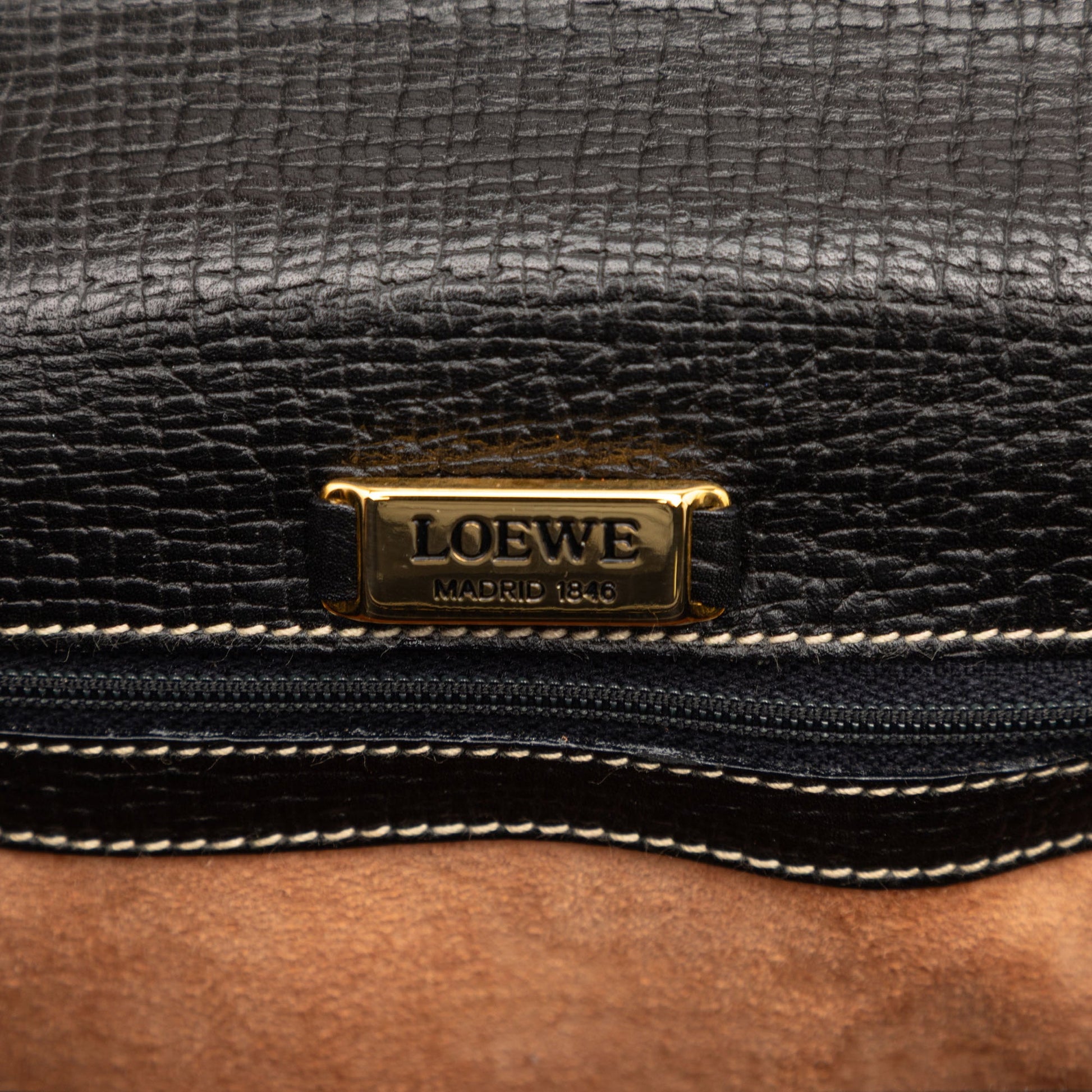 LOEWE Leather Toggle Flap Crossbody