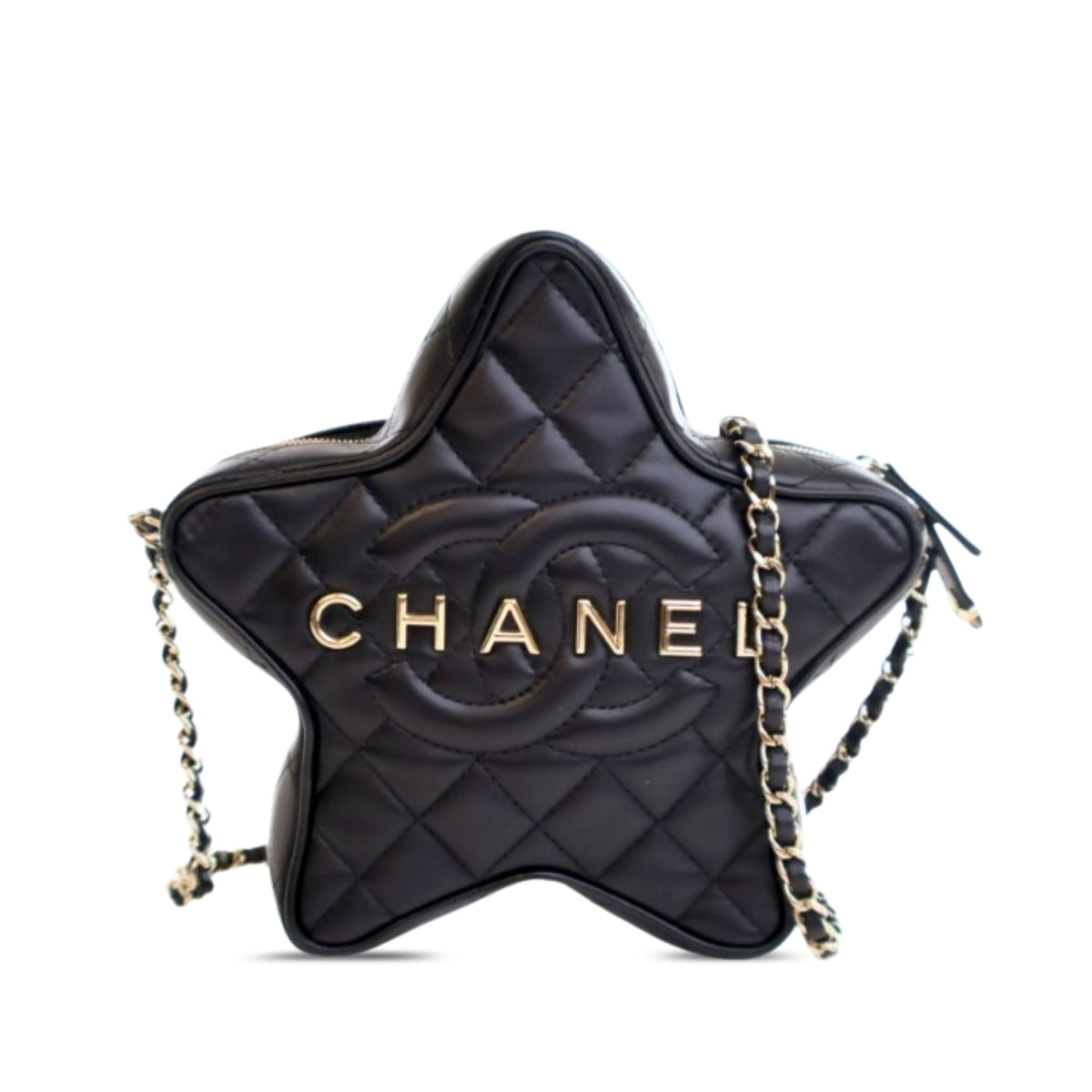 Chanel Quilted Lambskin Walk Of Fame Star Crossbody