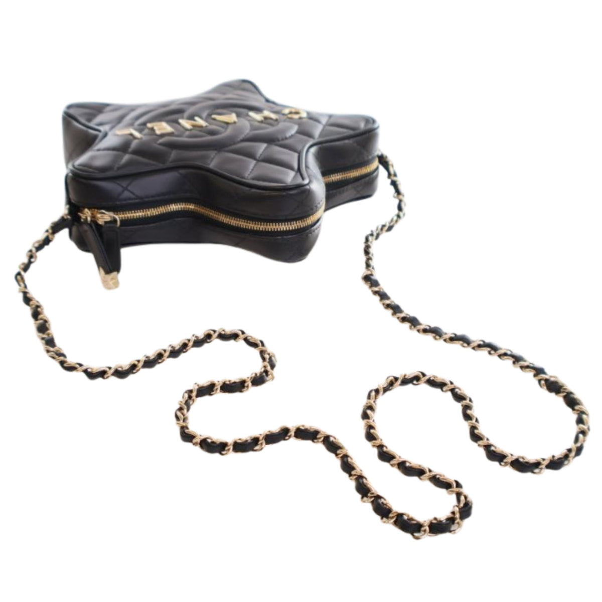 Chanel Quilted Lambskin Walk Of Fame Star Crossbody