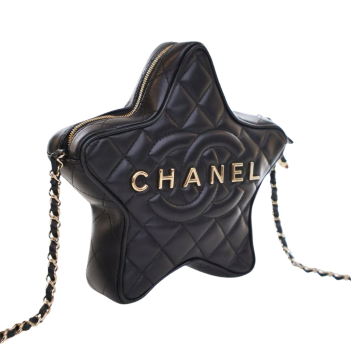 Chanel Quilted Lambskin Walk Of Fame Star Crossbody