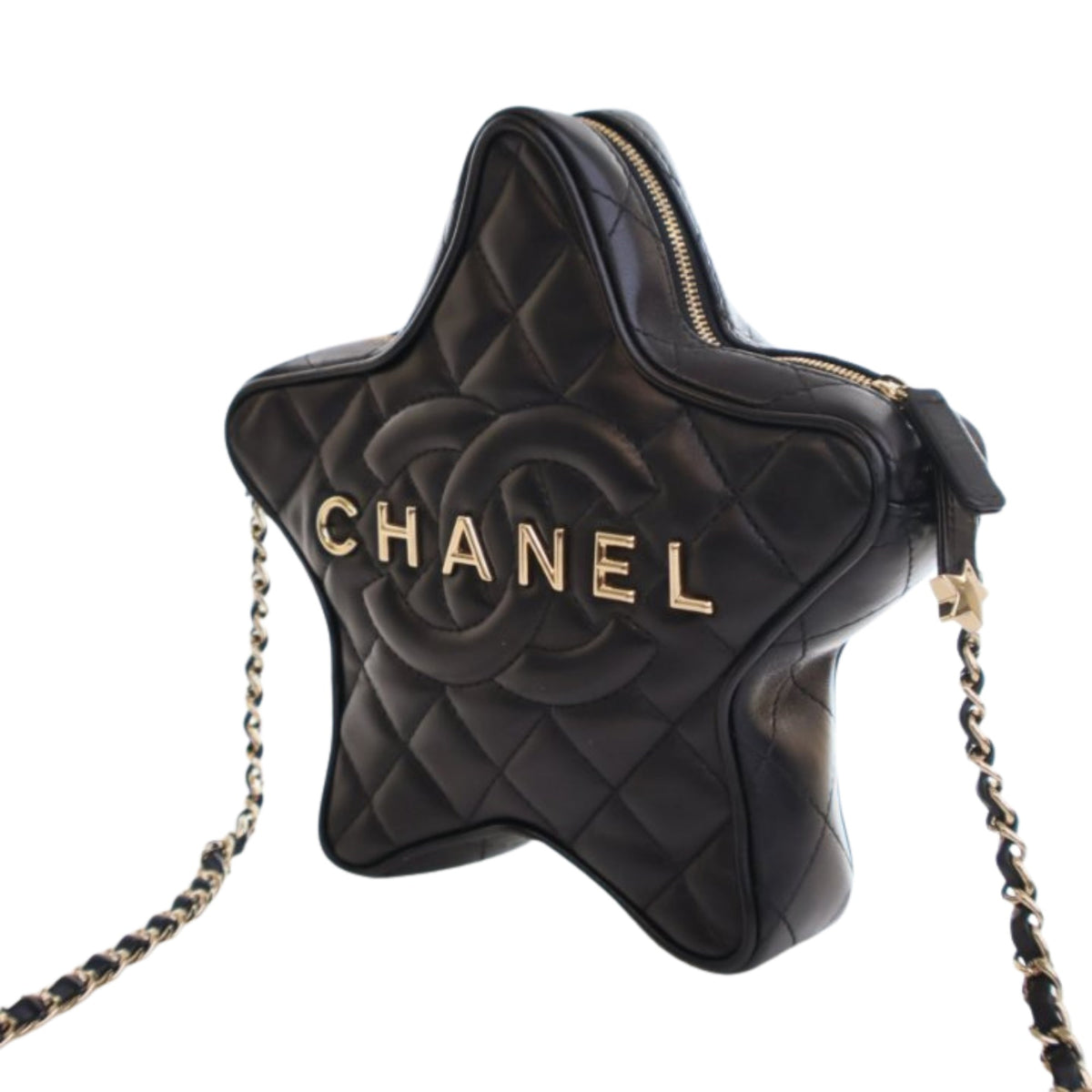 Chanel Quilted Lambskin Walk Of Fame Star Crossbody