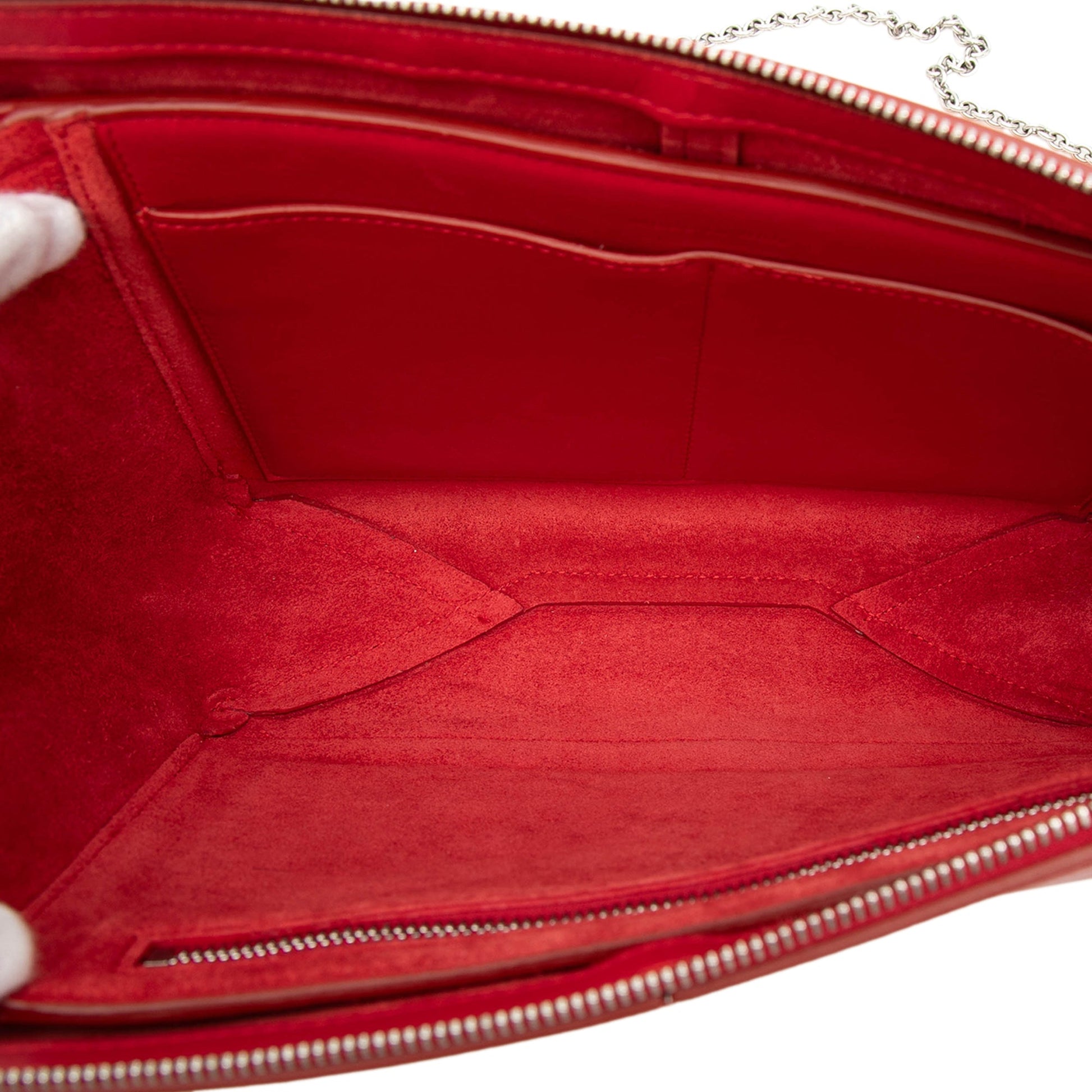 Celine Trifold Leather Clutch On Chain