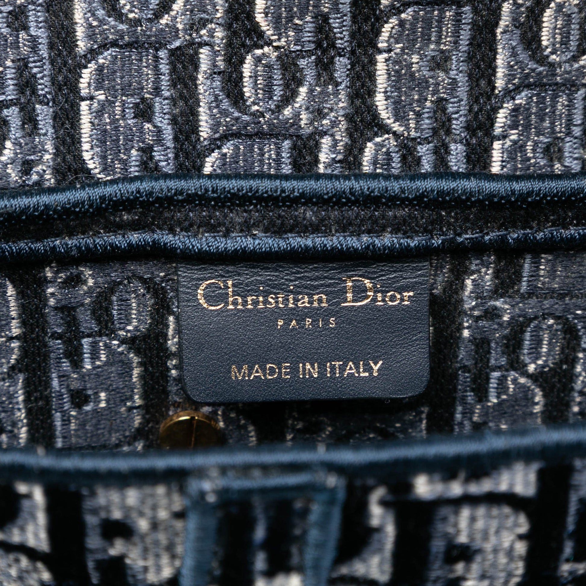 Dior Oblique Embroidered Canvas Saddle Bag
