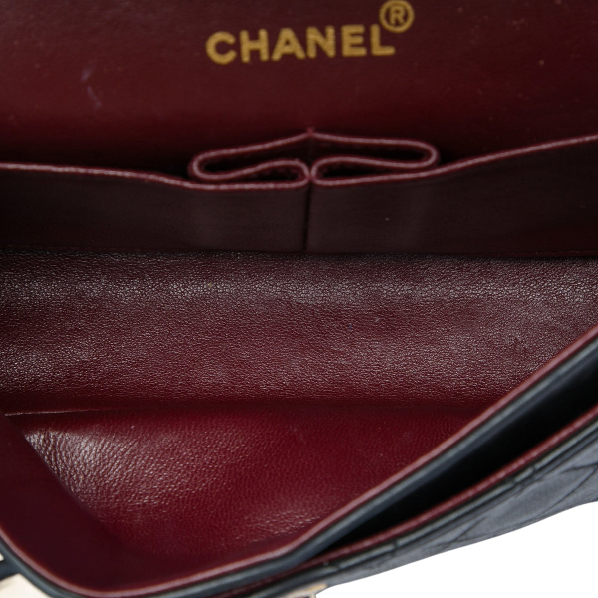 Chanel Small Classic Lambskin Double Flap — Black
