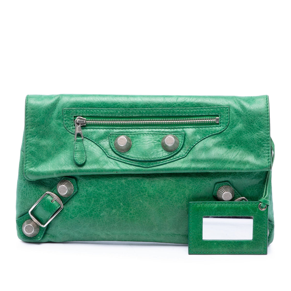 Balenciaga Lambskin Motocross Giant 21 Envelope Clutch
