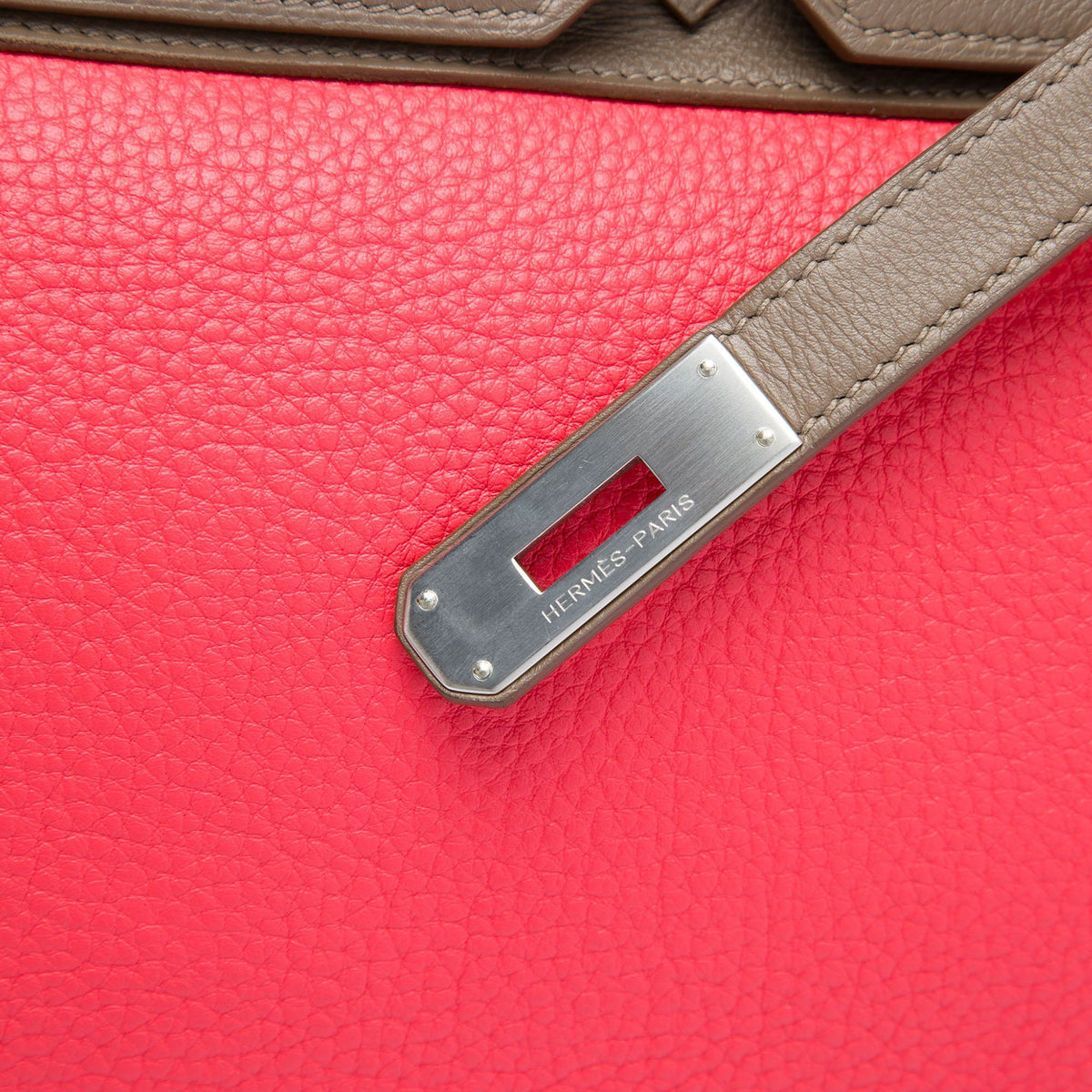Hermès Tricolor Clemence and Swift Birkin Cascade Retourne 35 — Pink