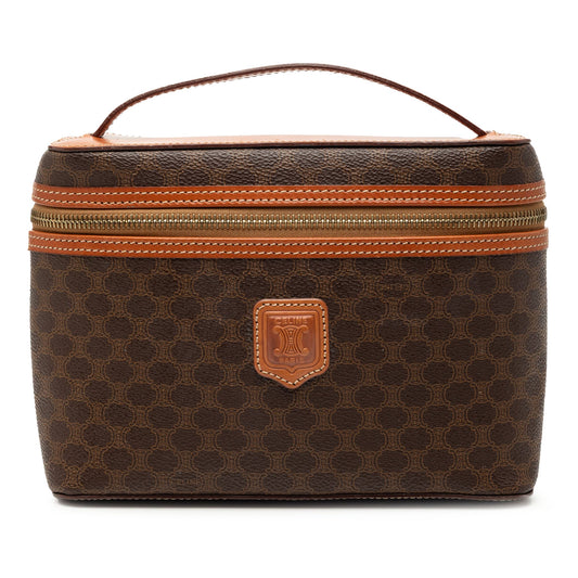 Celine Macadam Coated Canvas Vanity Bag