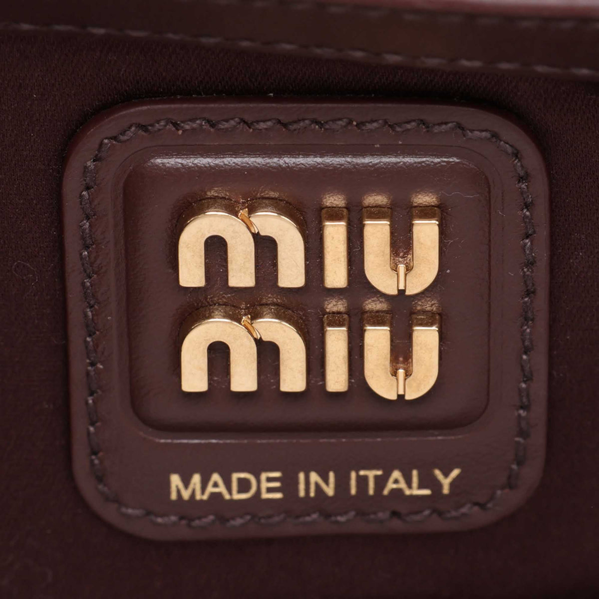 Miu Miu Leather Shoulder Bag