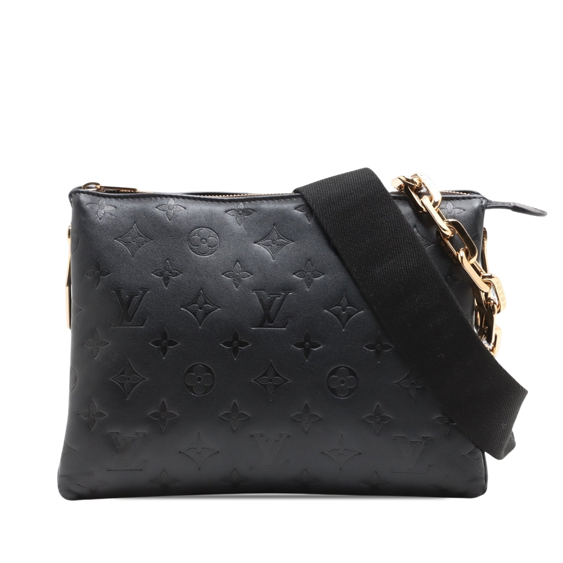 Louis Vuitton Monogram Embossed Puffy Lambskin Coussin PM