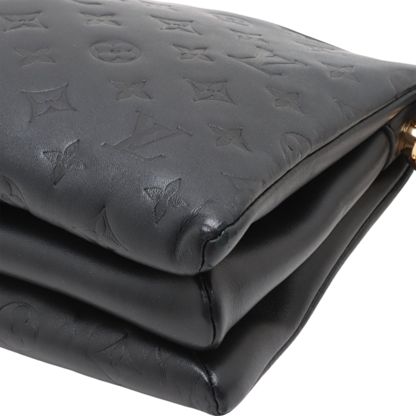 Louis Vuitton Monogram Embossed Puffy Lambskin Coussin PM