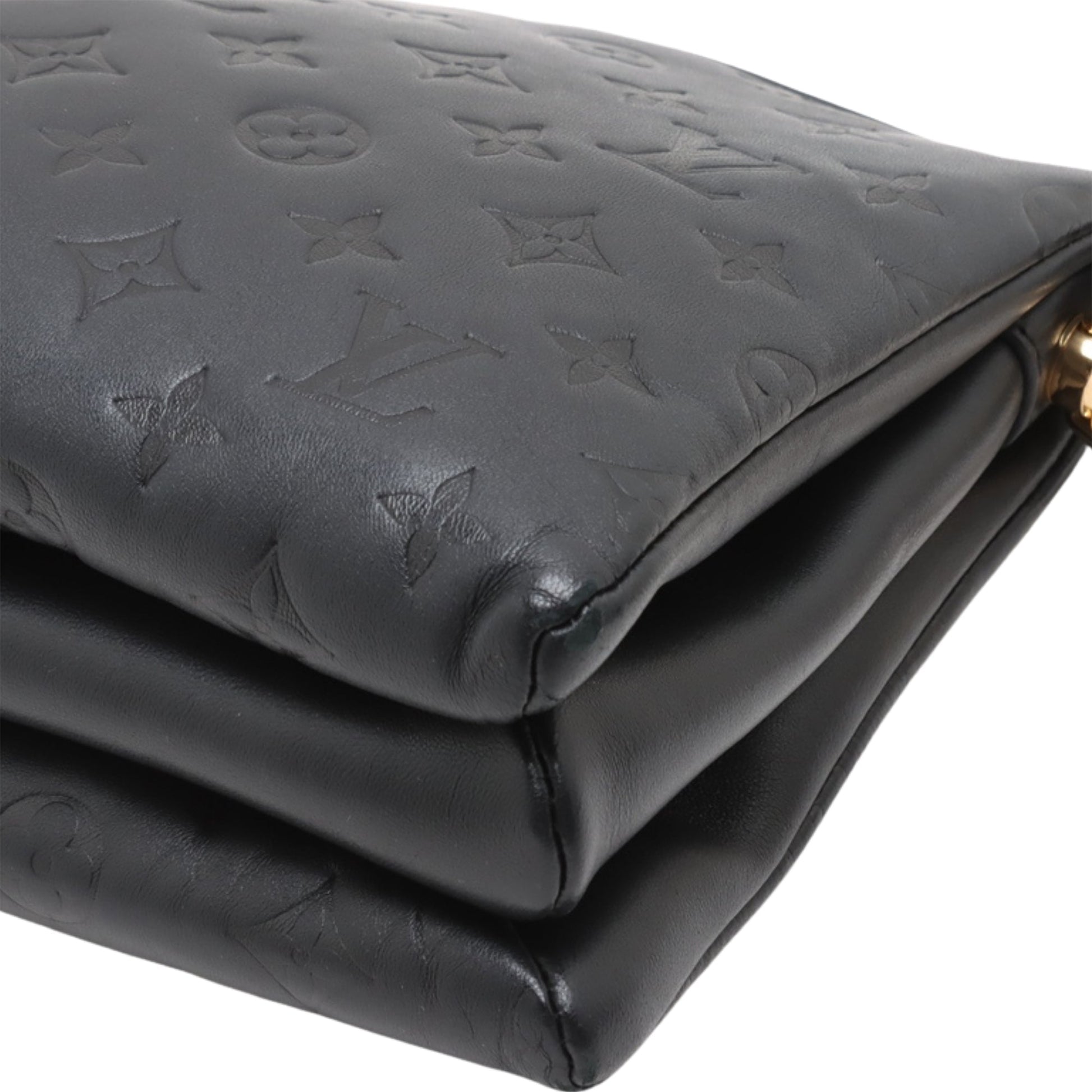 Louis Vuitton Monogram Embossed Puffy Lambskin Coussin PM