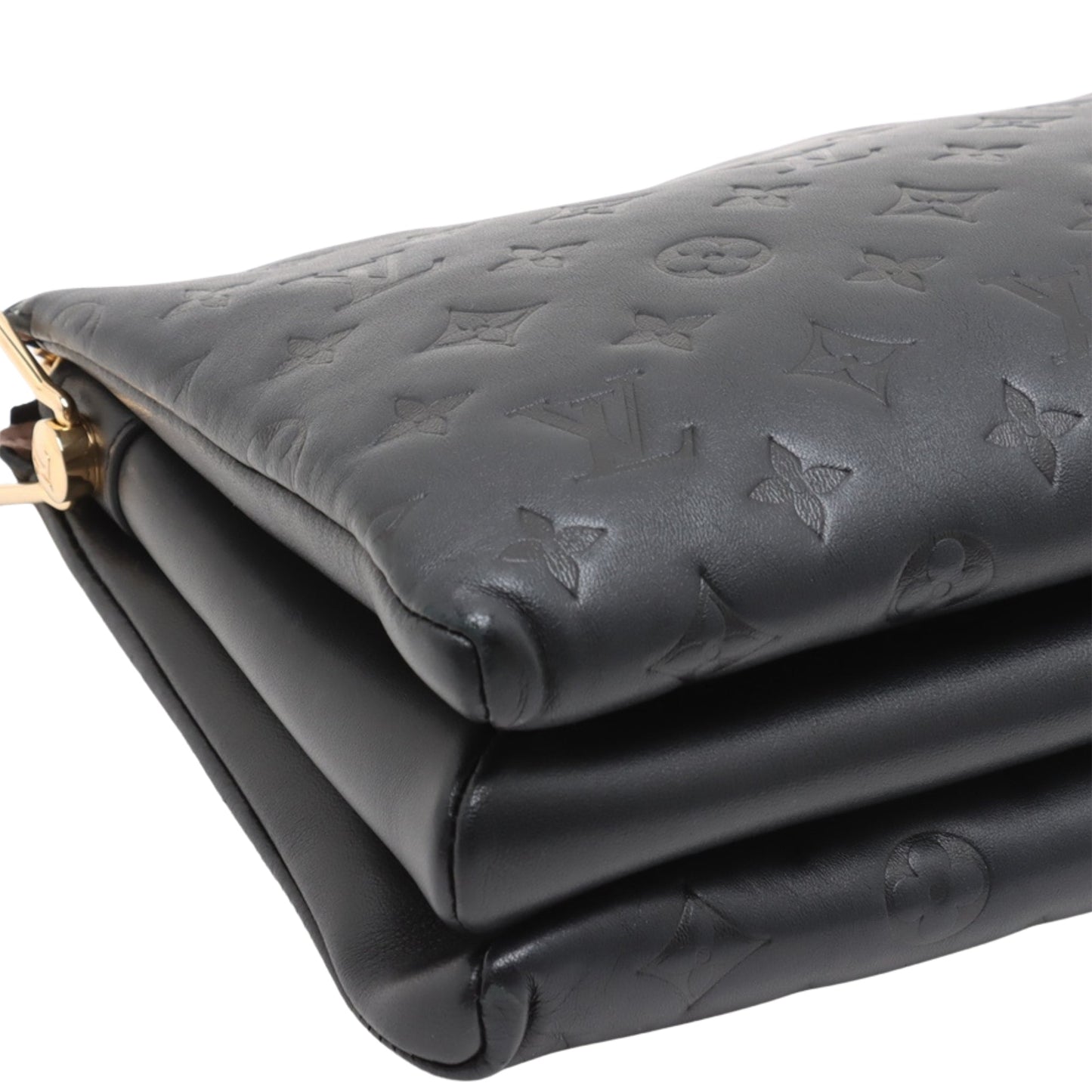 Louis Vuitton Monogram Embossed Puffy Lambskin Coussin PM