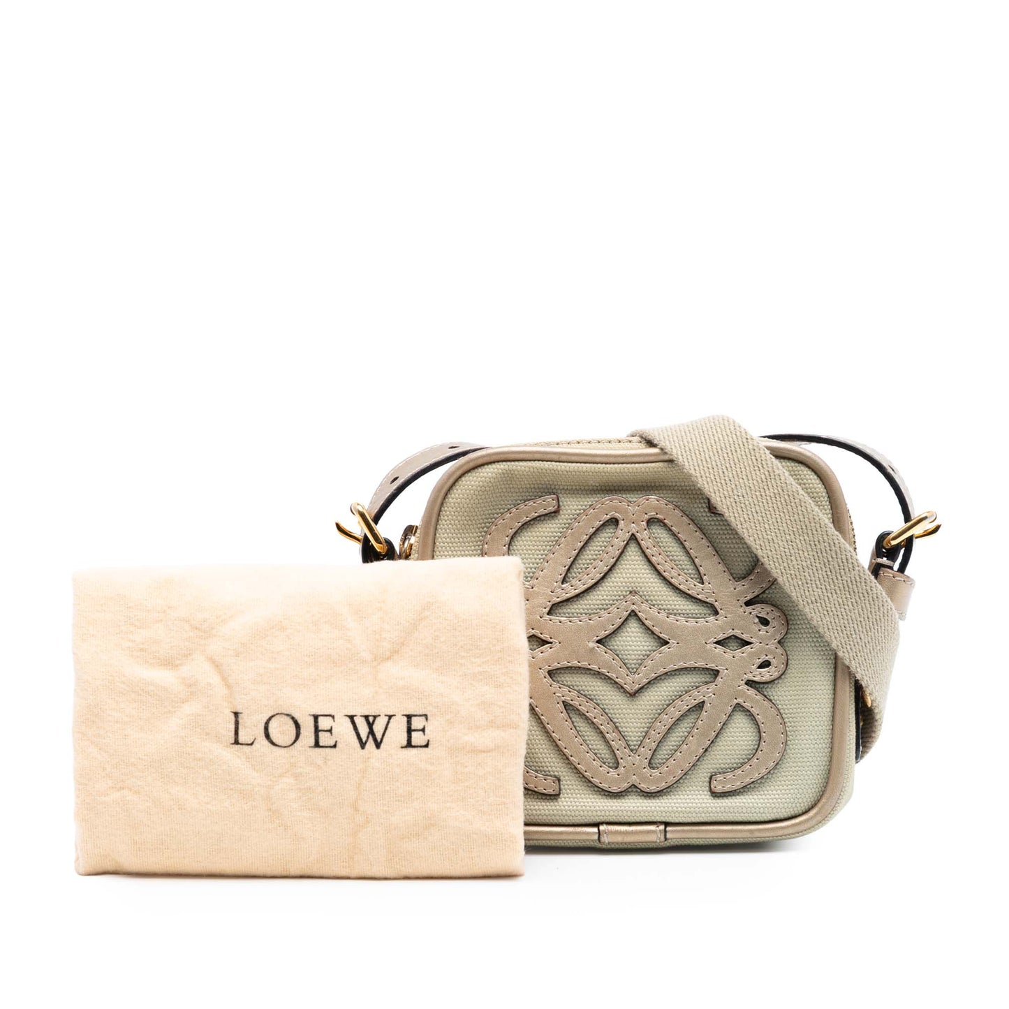 LOEWE Mini Canvas Anagram Crossbody